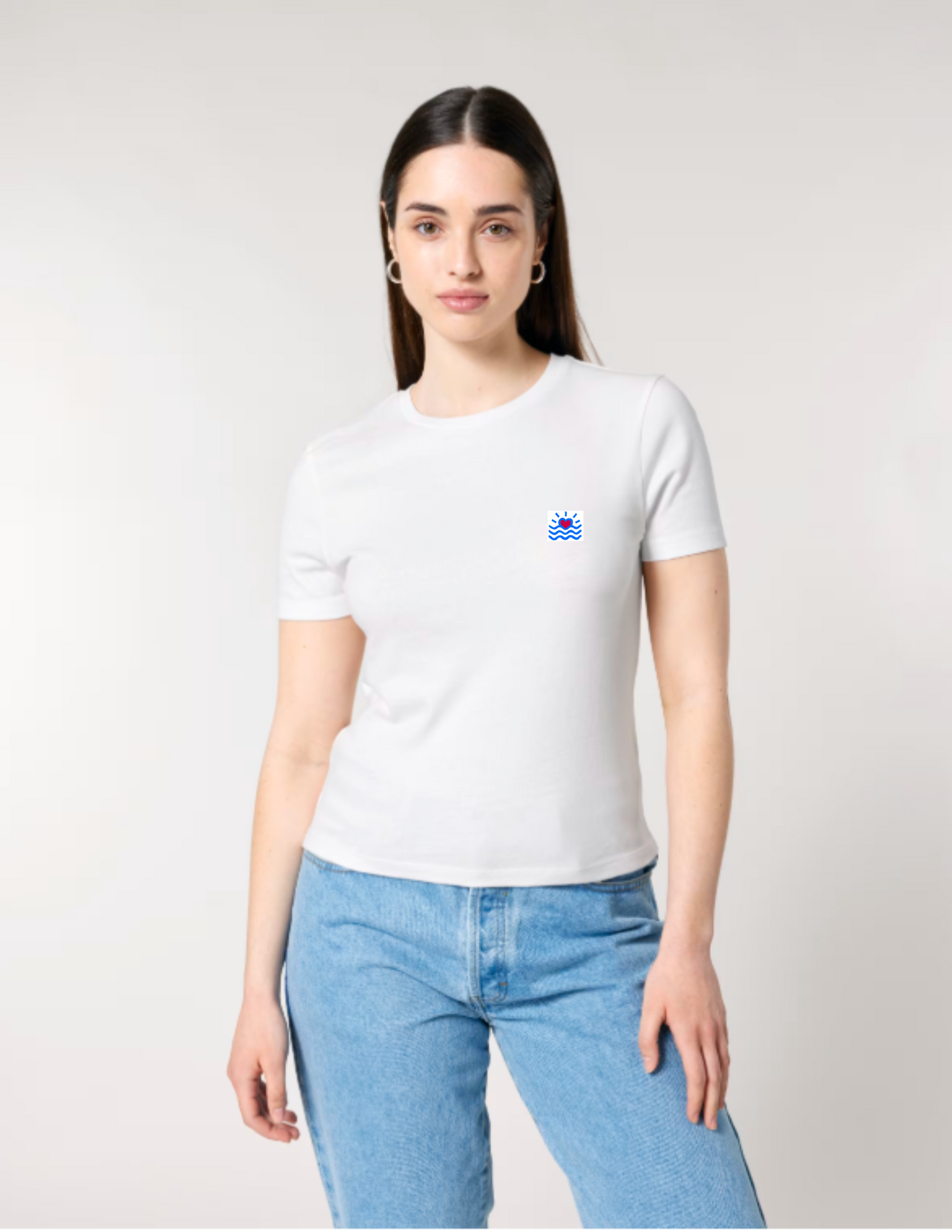 Tee shirt ajusté col rond