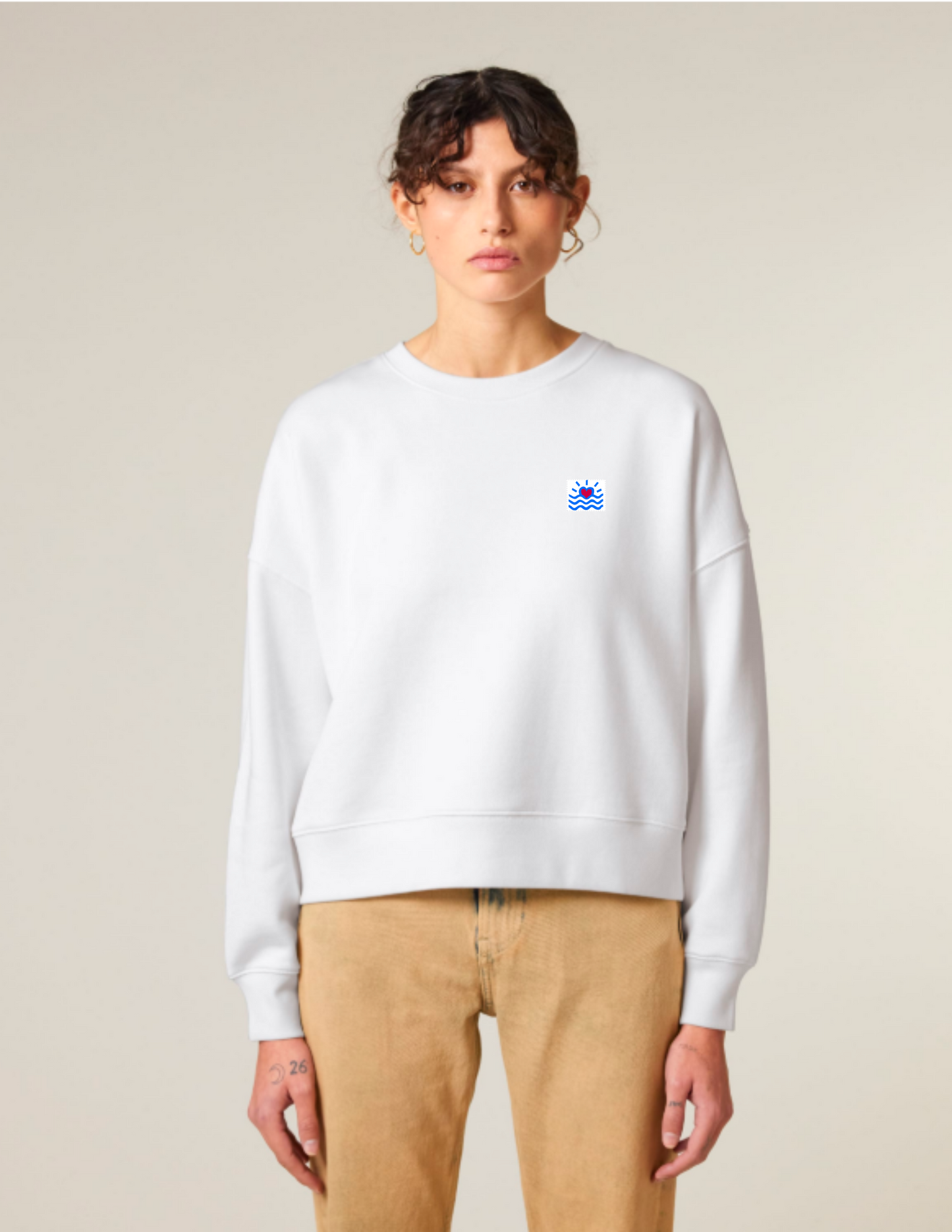 Sweatshirt à col rond pour femmes