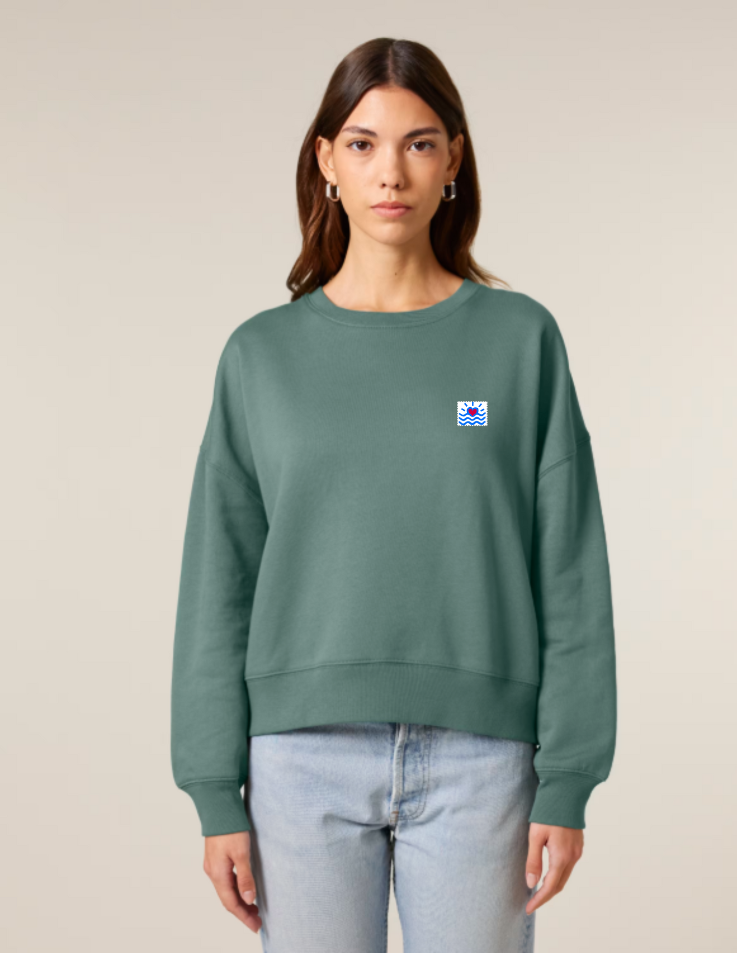 Sweatshirt à col rond pour femmes