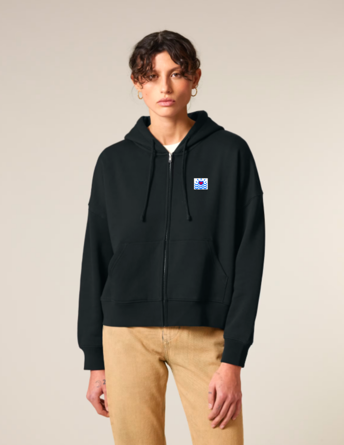 Sweatshirt zippé pour femmes