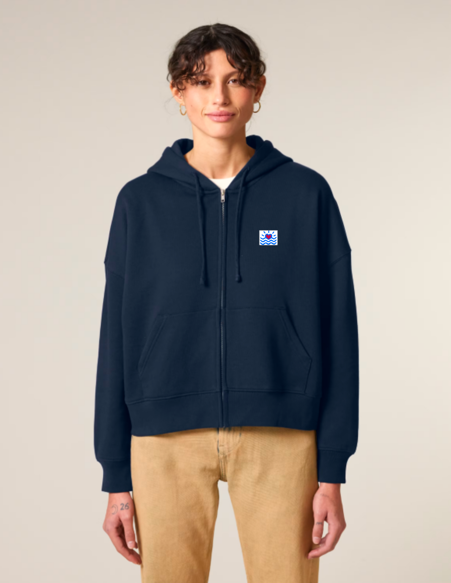 Sweatshirt zippé pour femmes