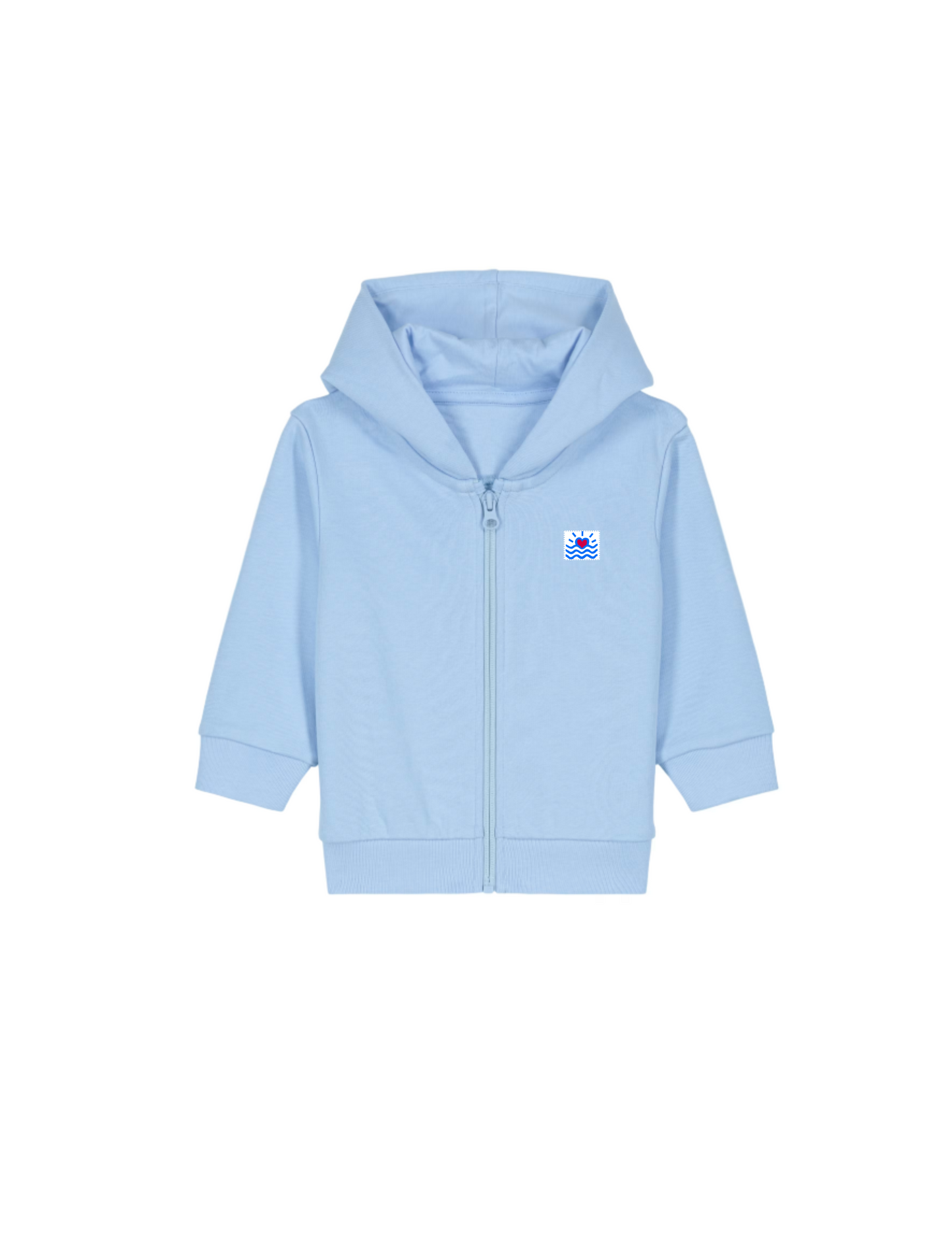 Sweatshirt zippé à capuche pour bébé (Unisexe)