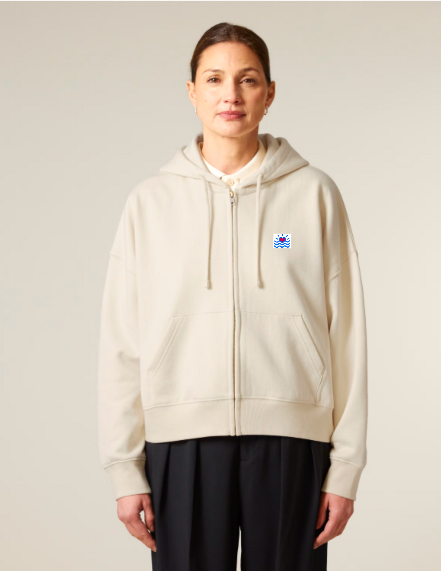 Sweatshirt zippé pour femmes