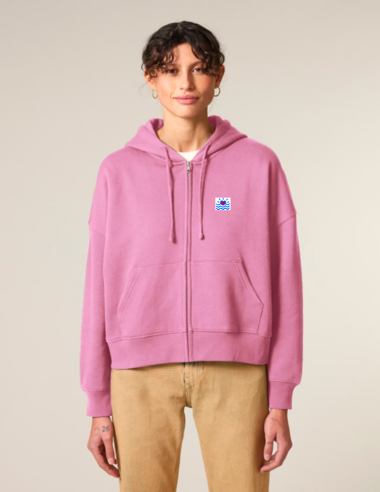 Sweatshirt zippé pour femmes