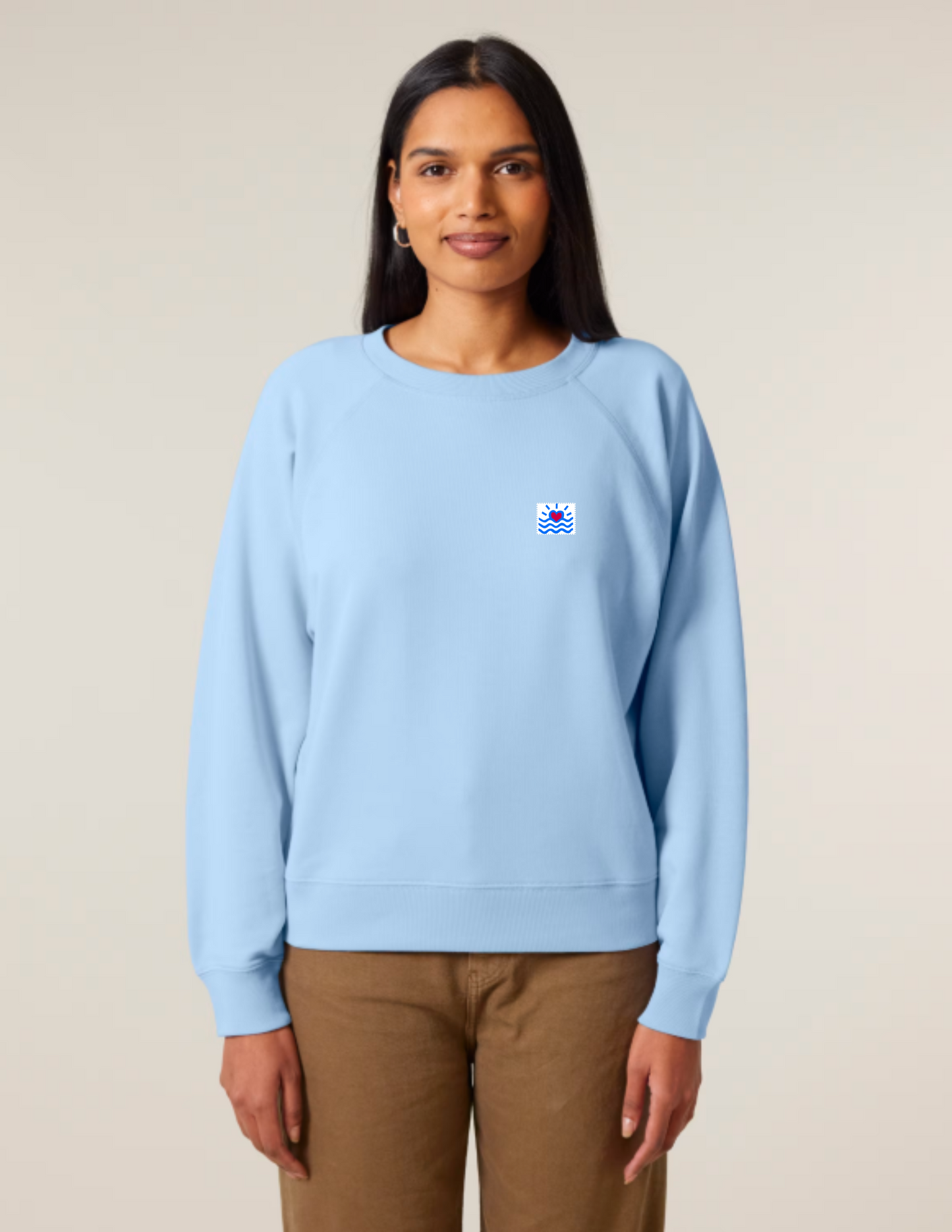 Sweatshirts sans capuches raglans pour femmes