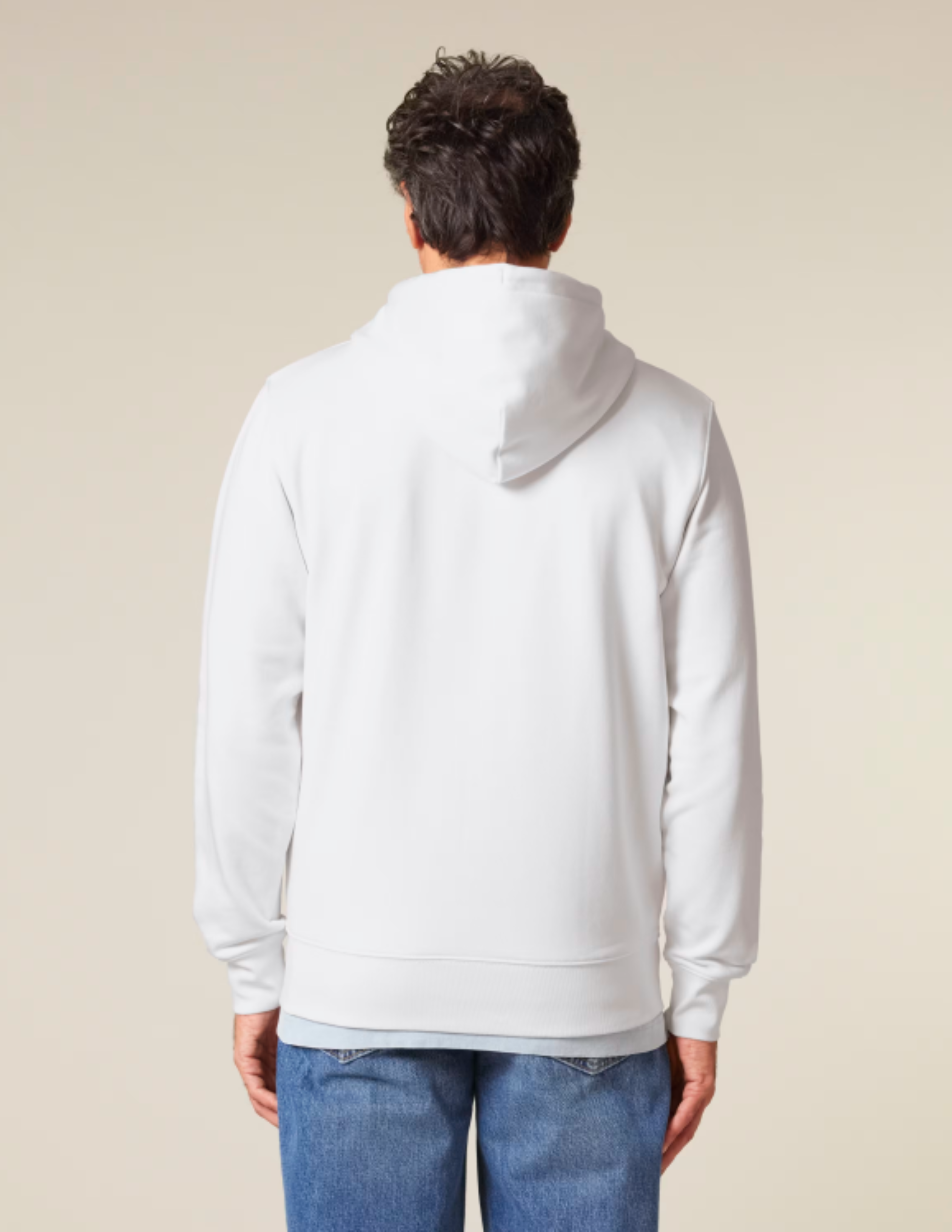 Sweatshirt zippé unisexe de coupe moyenne mi-léger