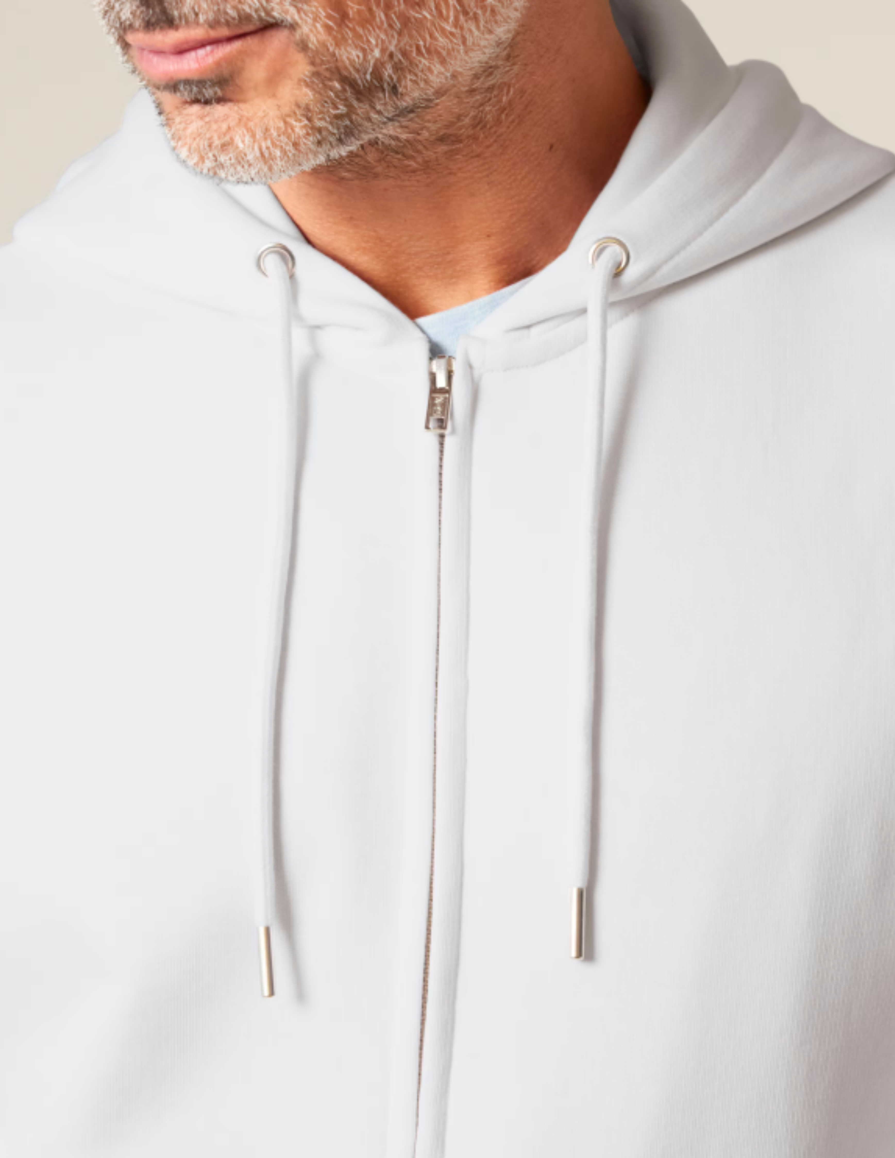 Sweatshirt zippé unisexe de coupe moyenne mi-léger