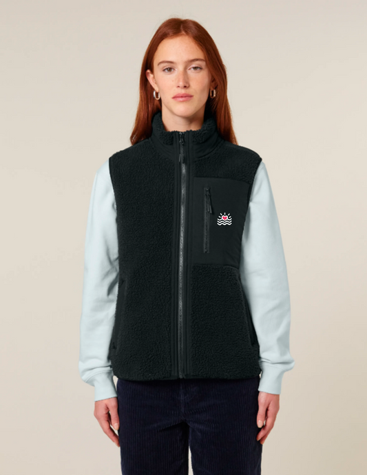 Veste sherpa sans manches (Unisexe)