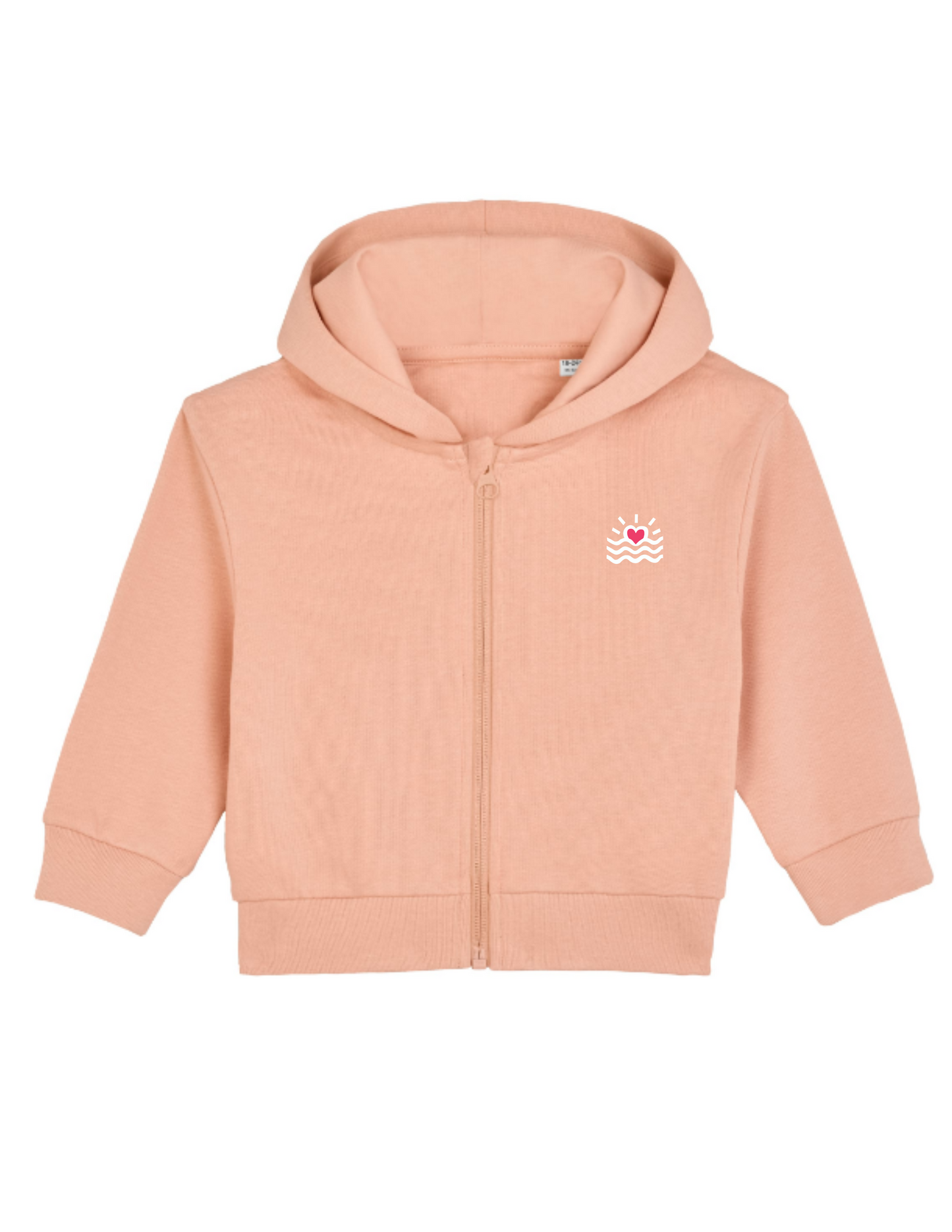 Sweatshirt zippé à capuche pour bébé (Unisexe)