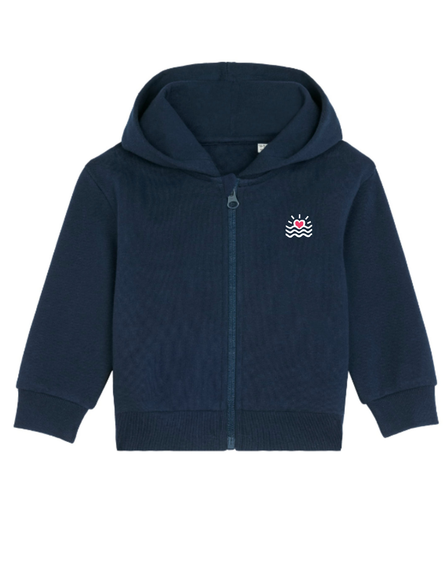 Sweatshirt zippé à capuche pour bébé (Unisexe)