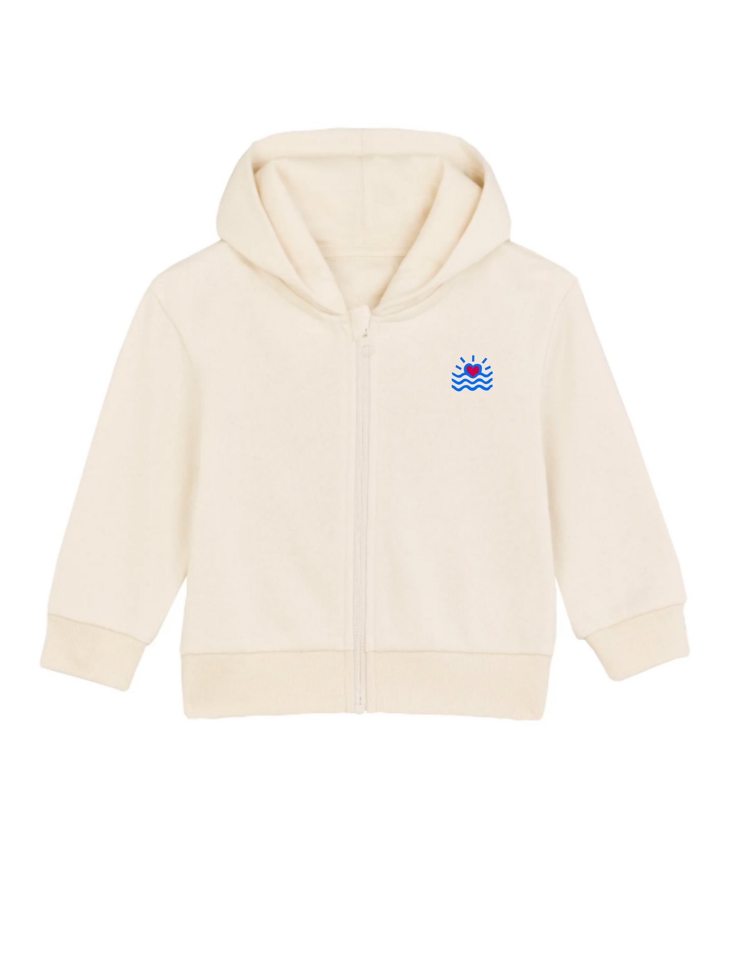 Sweatshirt zippé à capuche pour bébé (Unisexe)