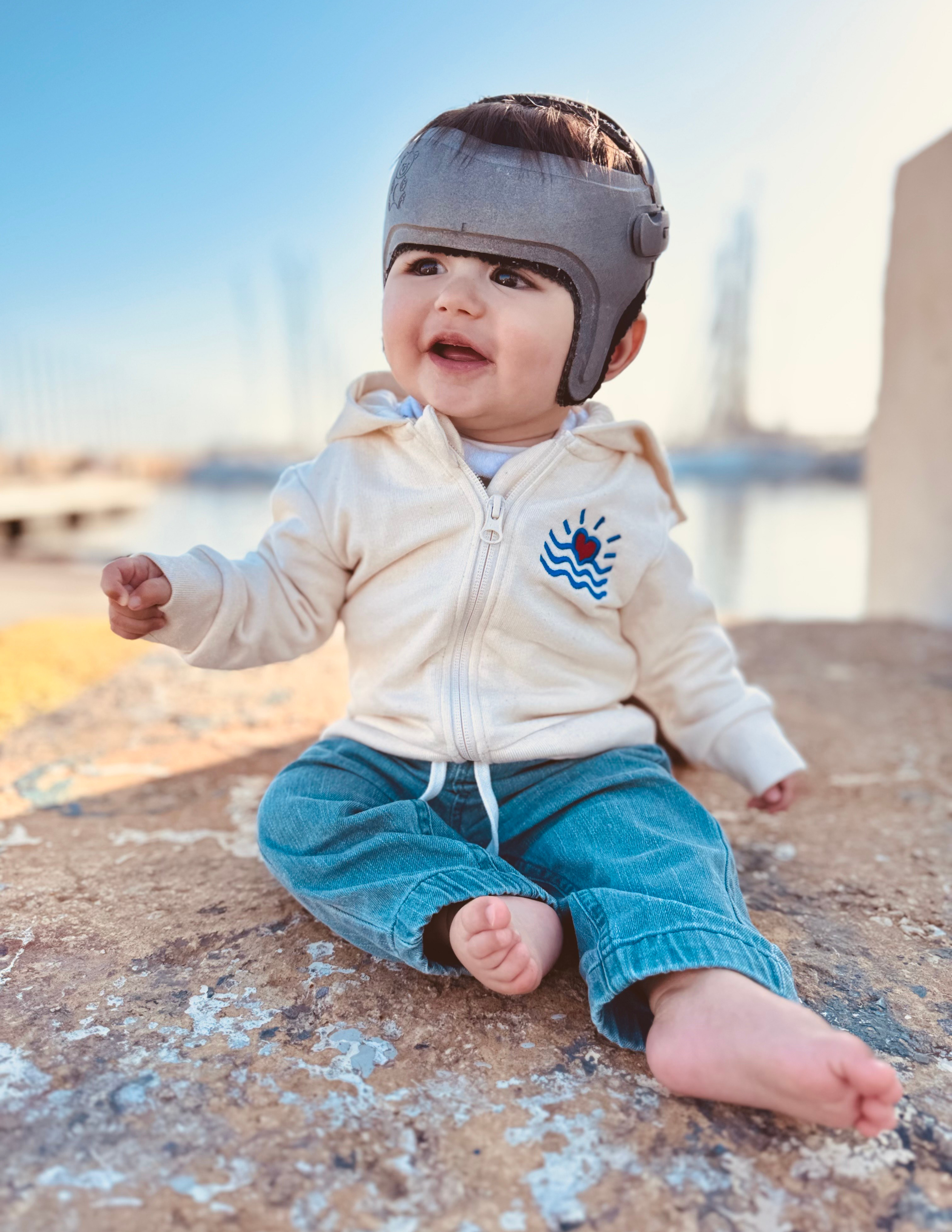 Sweatshirt zippé à capuche pour bébé (Unisexe)