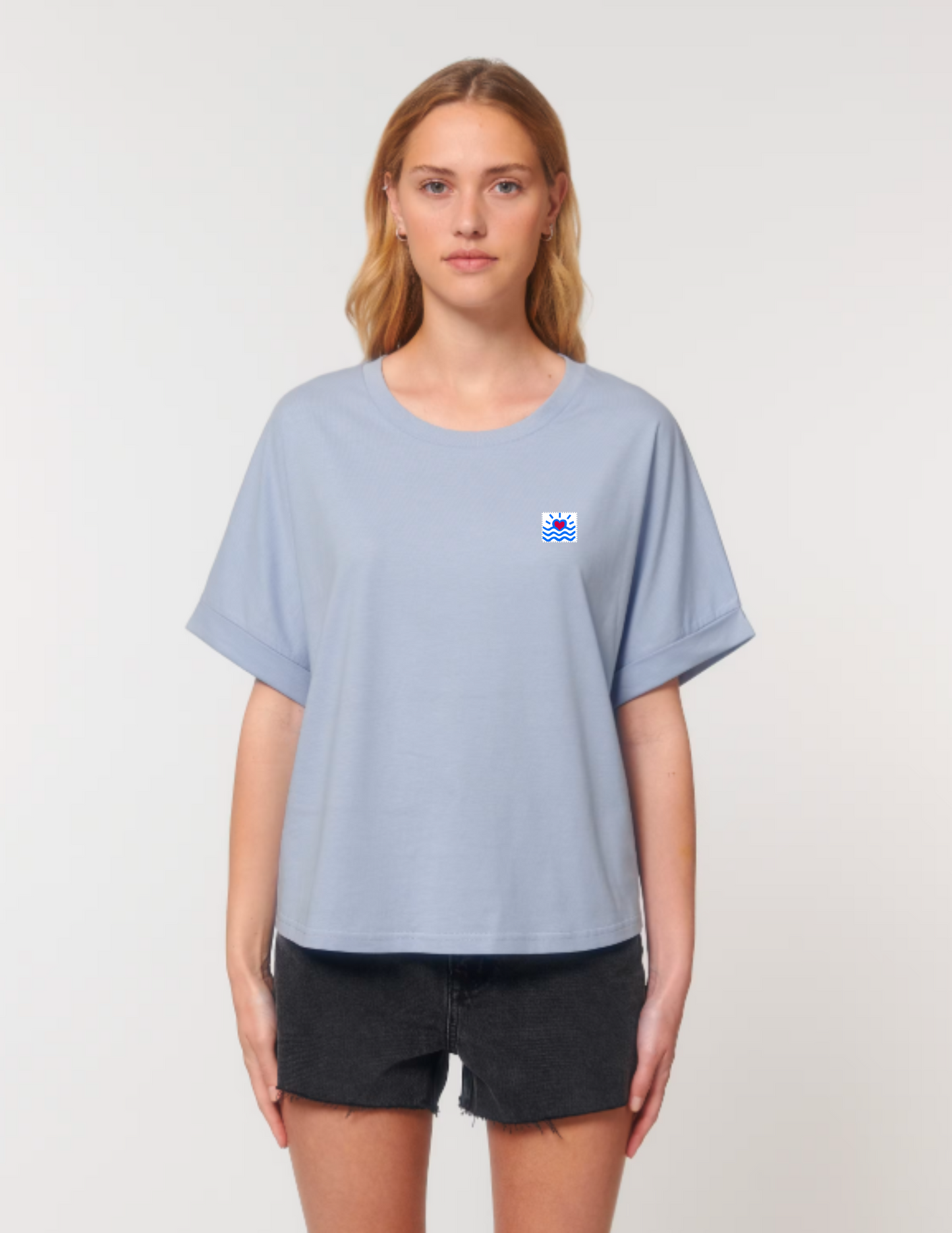 Tee shirt col rond oversize