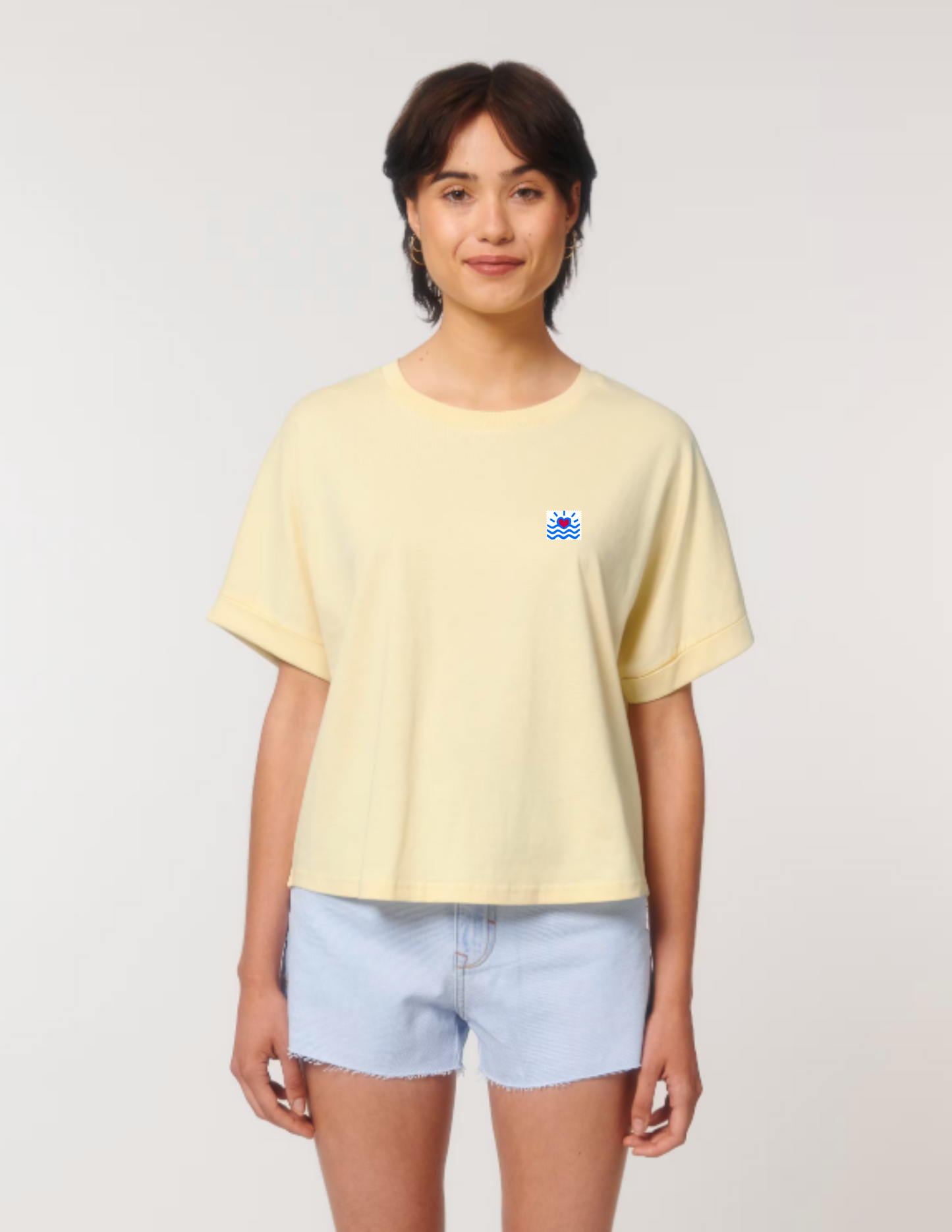 Tee shirt col rond oversize