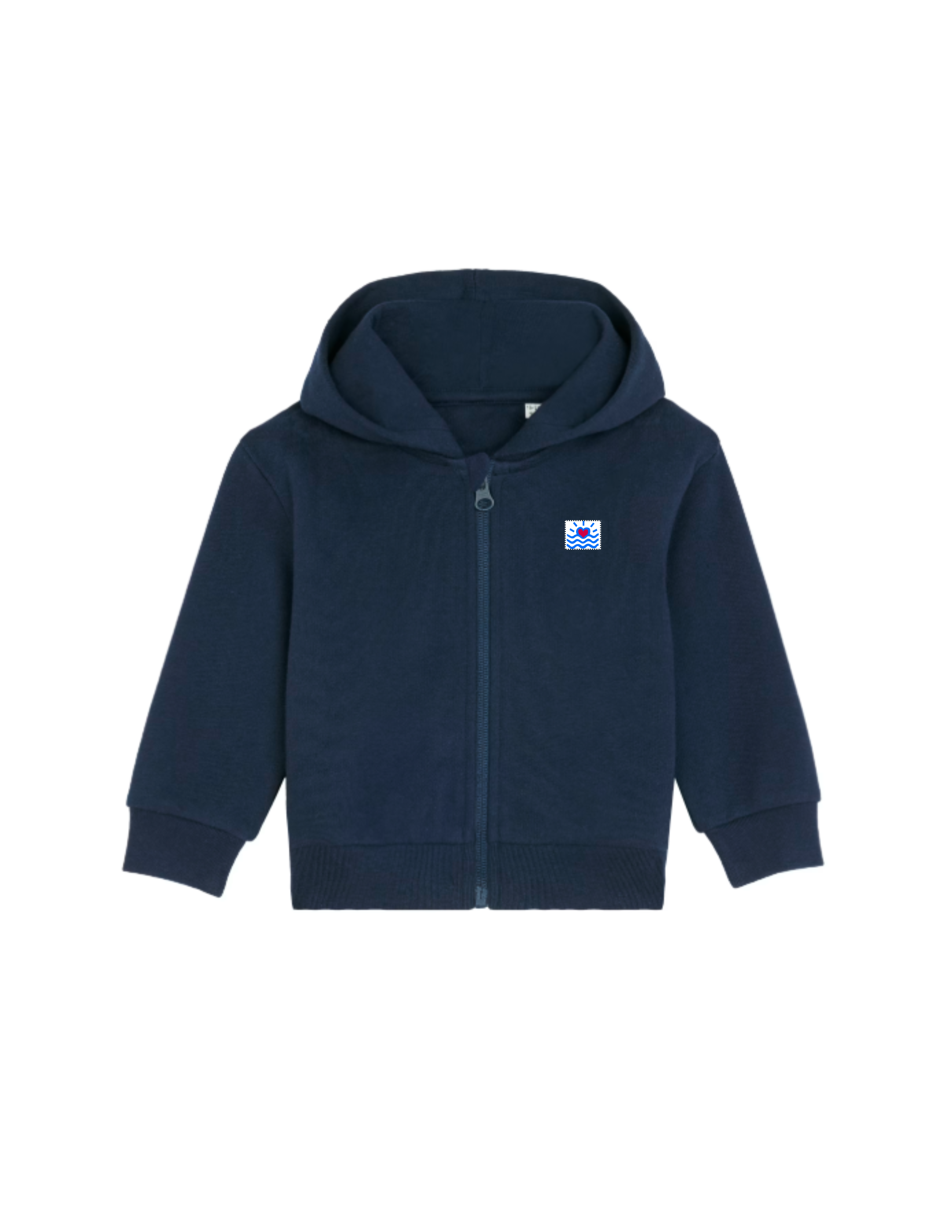 Sweatshirt zippé à capuche pour bébé (Unisexe)