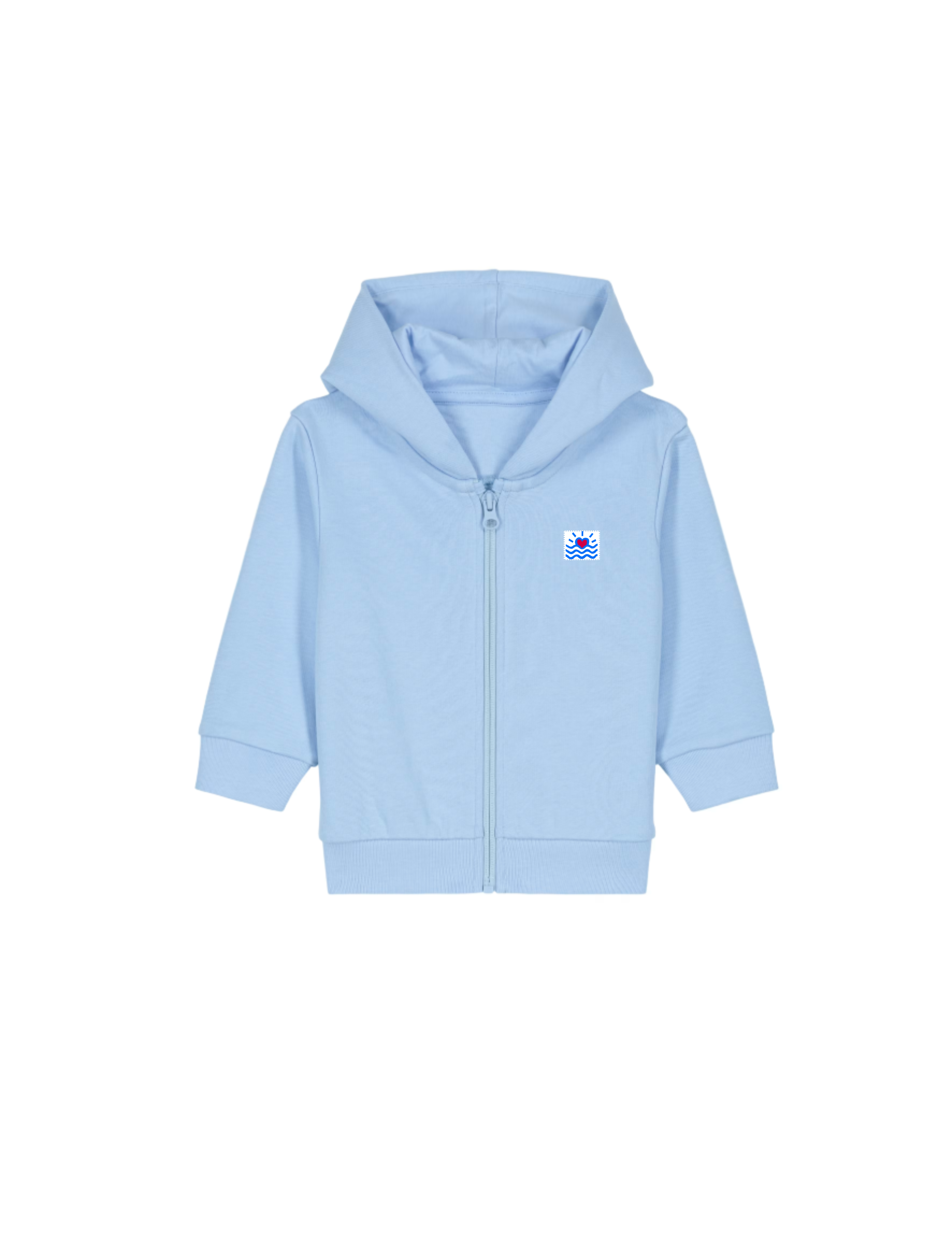Sweatshirt zippé à capuche pour bébé (Unisexe)