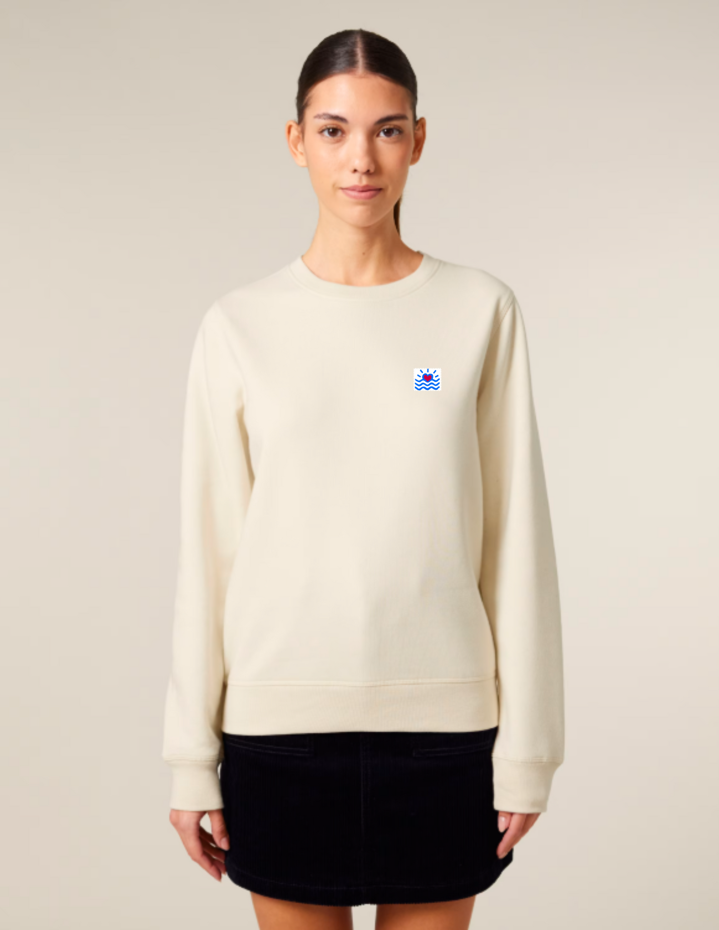 Sweatshirts unisexes à col rond mi-léger