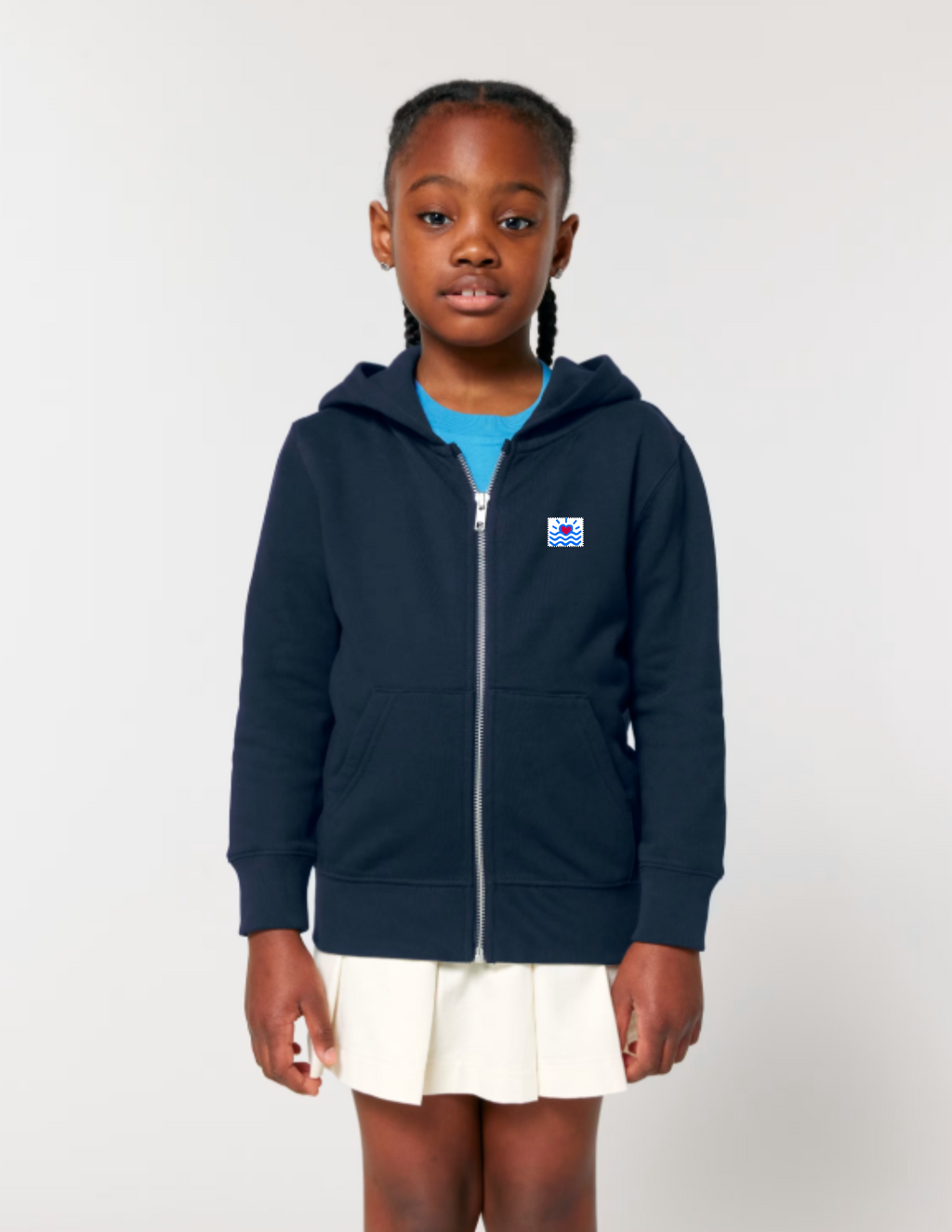 Sweatshirts unisexes avec fermeture éclaire intégrale pour enfants