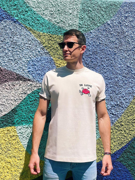T-shirt Oversize Coton brut In Love (Unisexe)