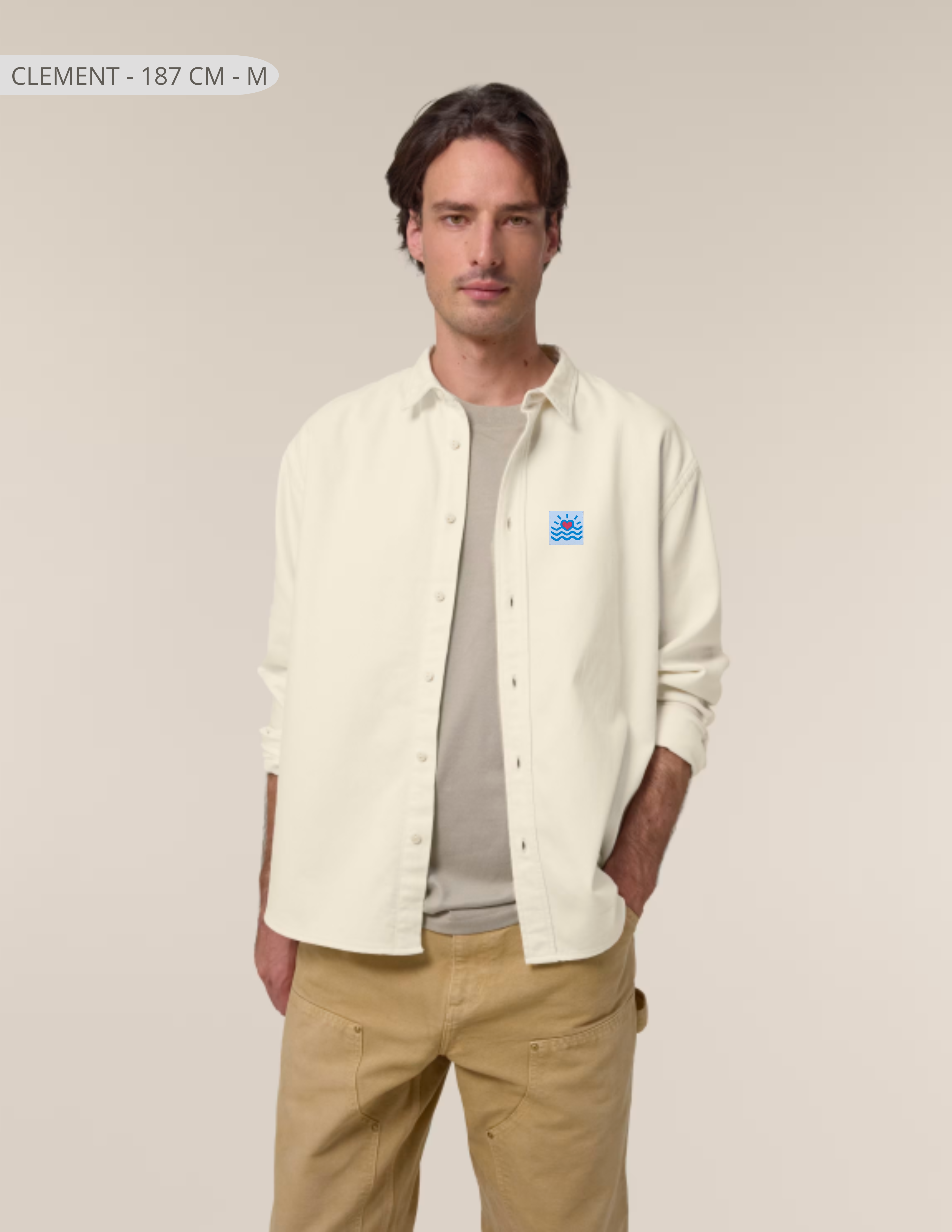 Chemise décontractée unisexe (épais)