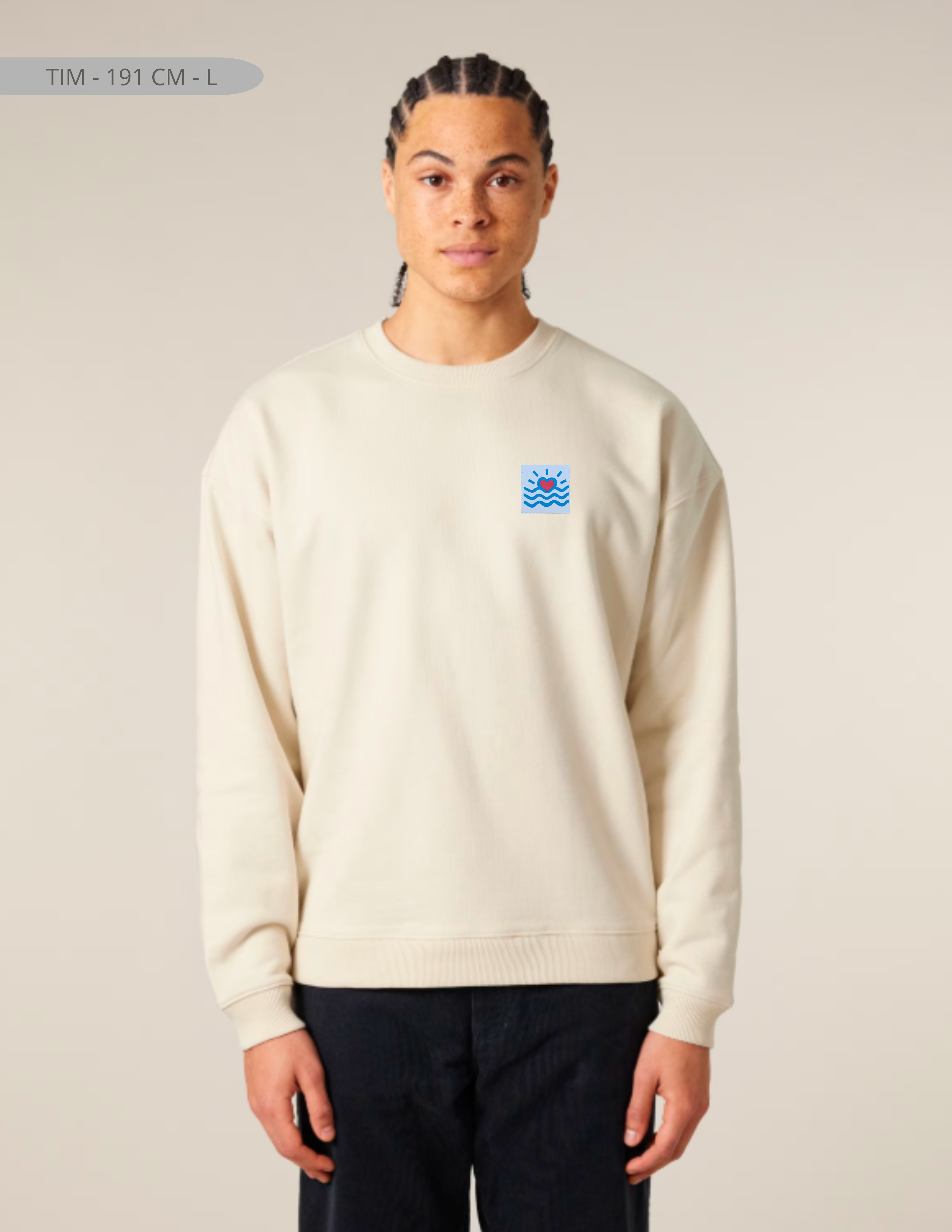 Sweatshirts oversize sans capuche adultes (unisexe)