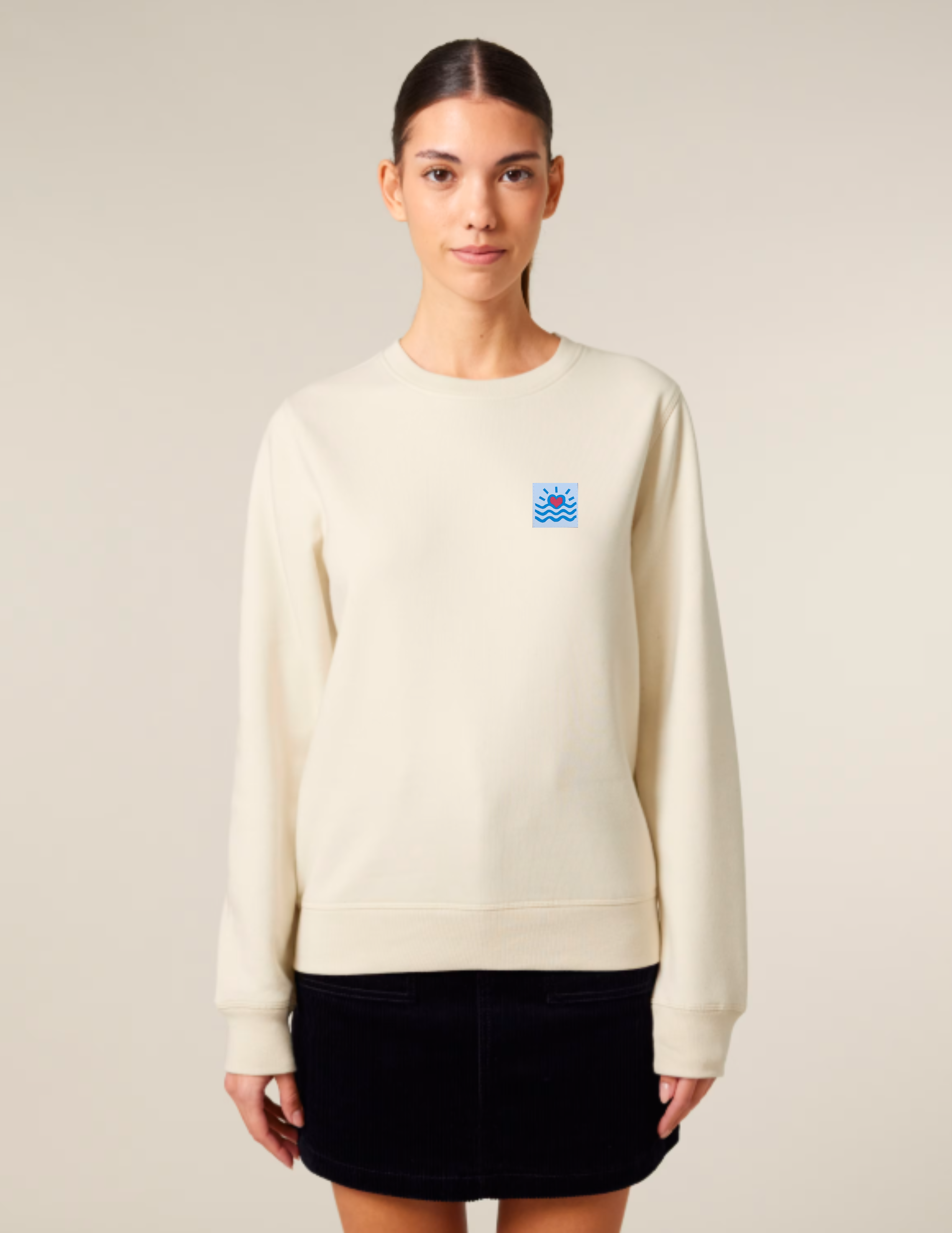 Sweatshirts unisexes à col rond mi-léger