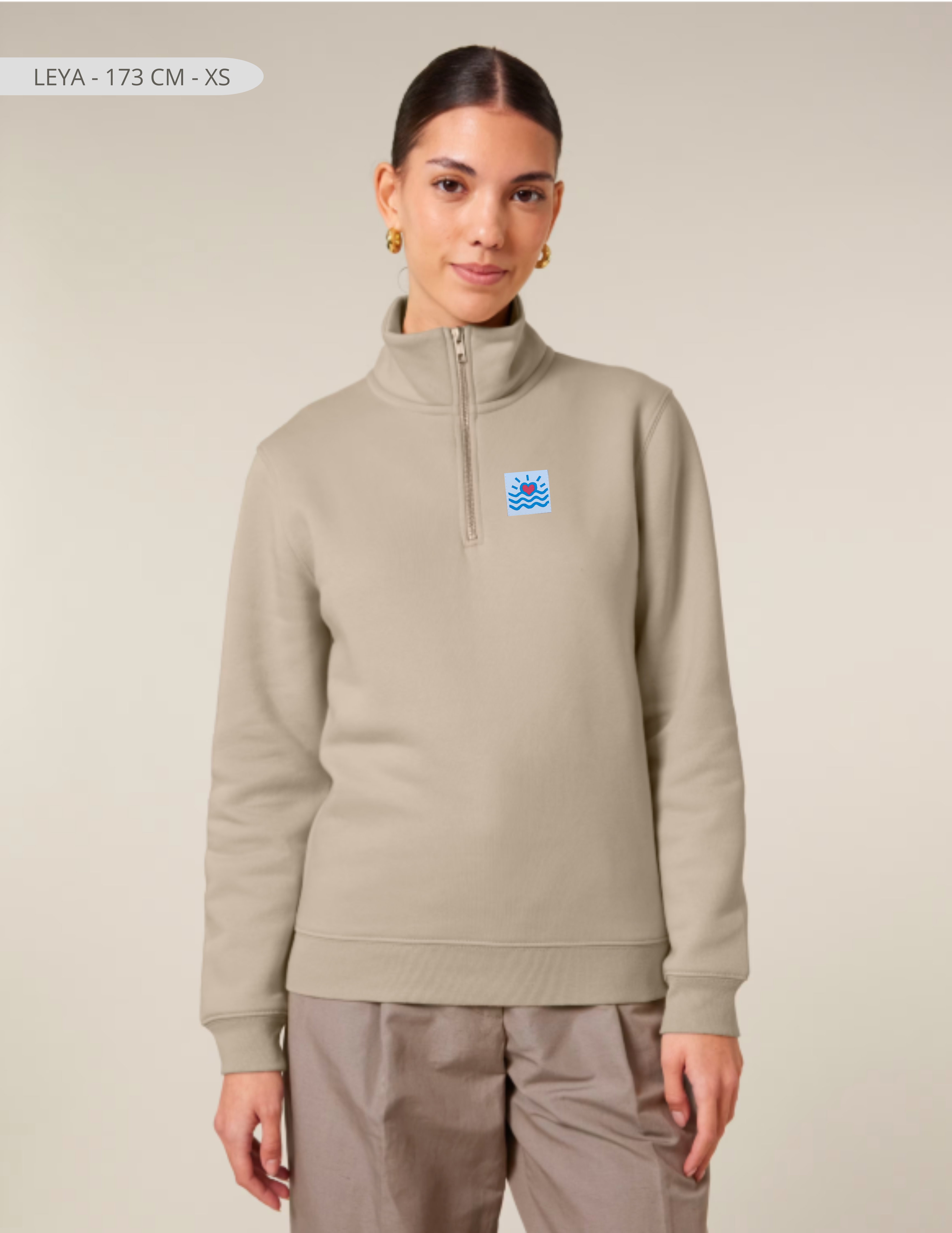 Sweatshirt à col montant (unisexe)