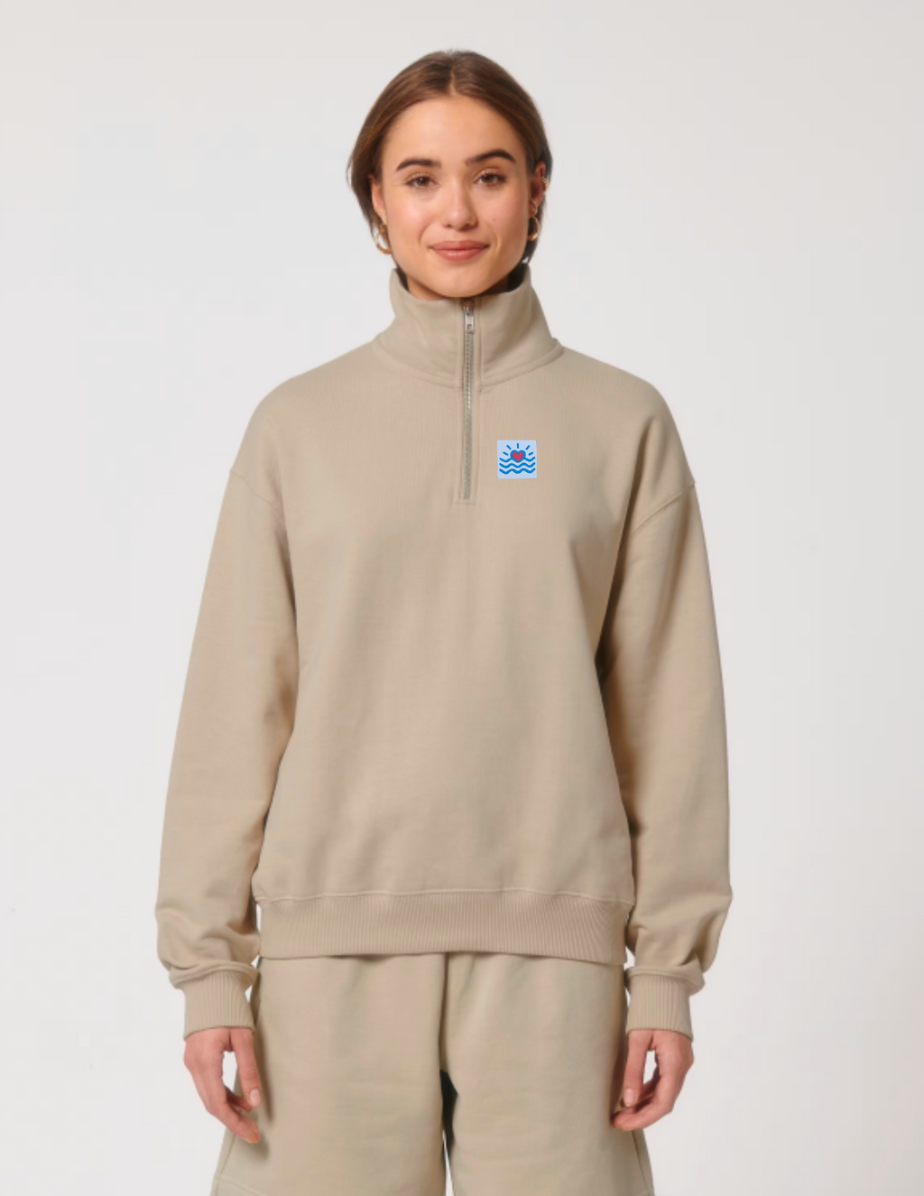Sweatshirts oversizes à fermeture éclair (unisexe)