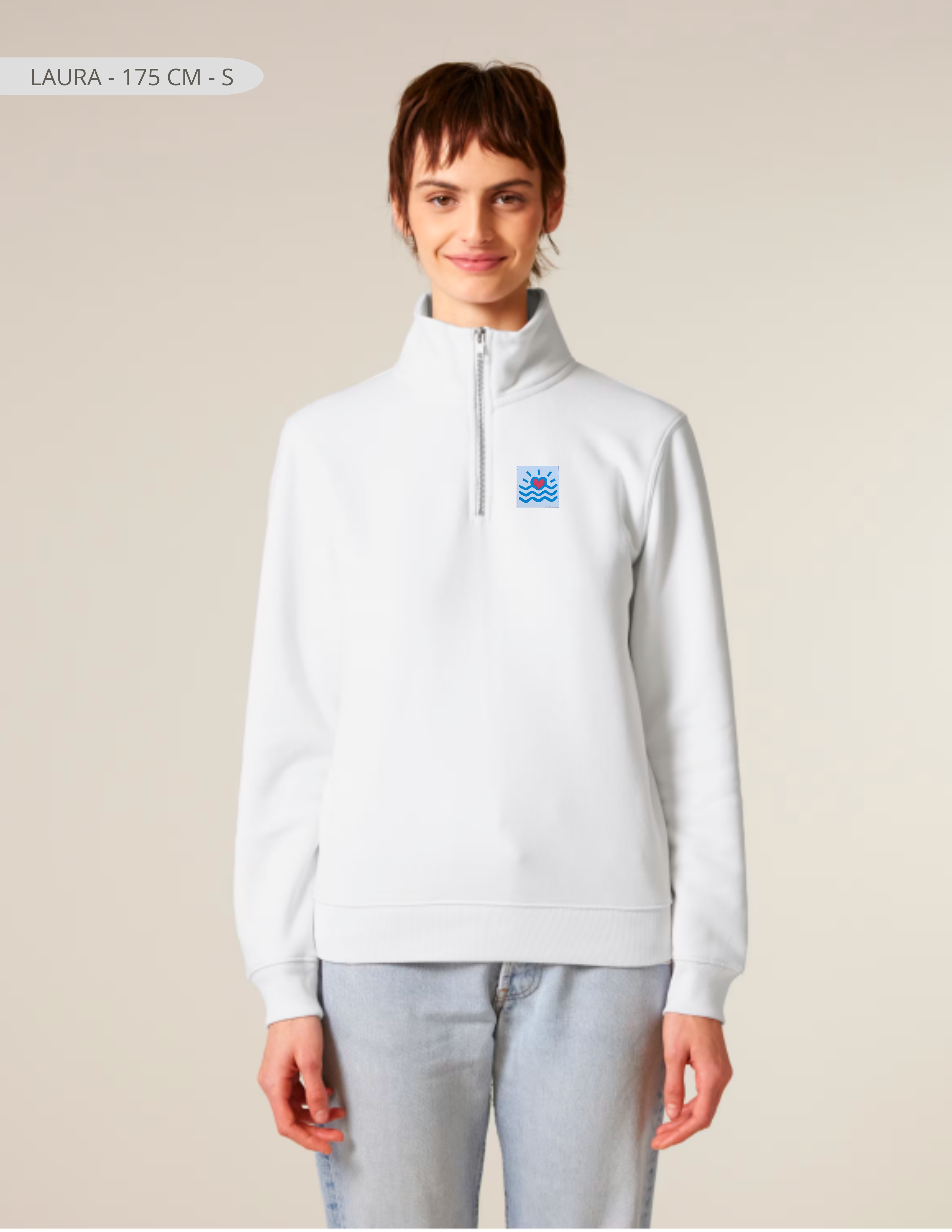 Sweatshirt à col montant (unisexe)