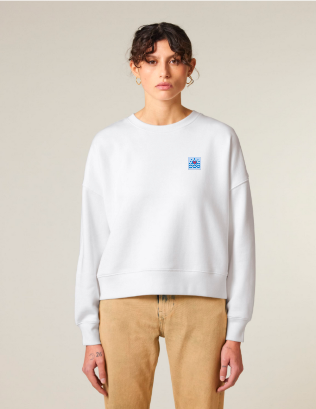 Sweatshirt à col rond pour femmes