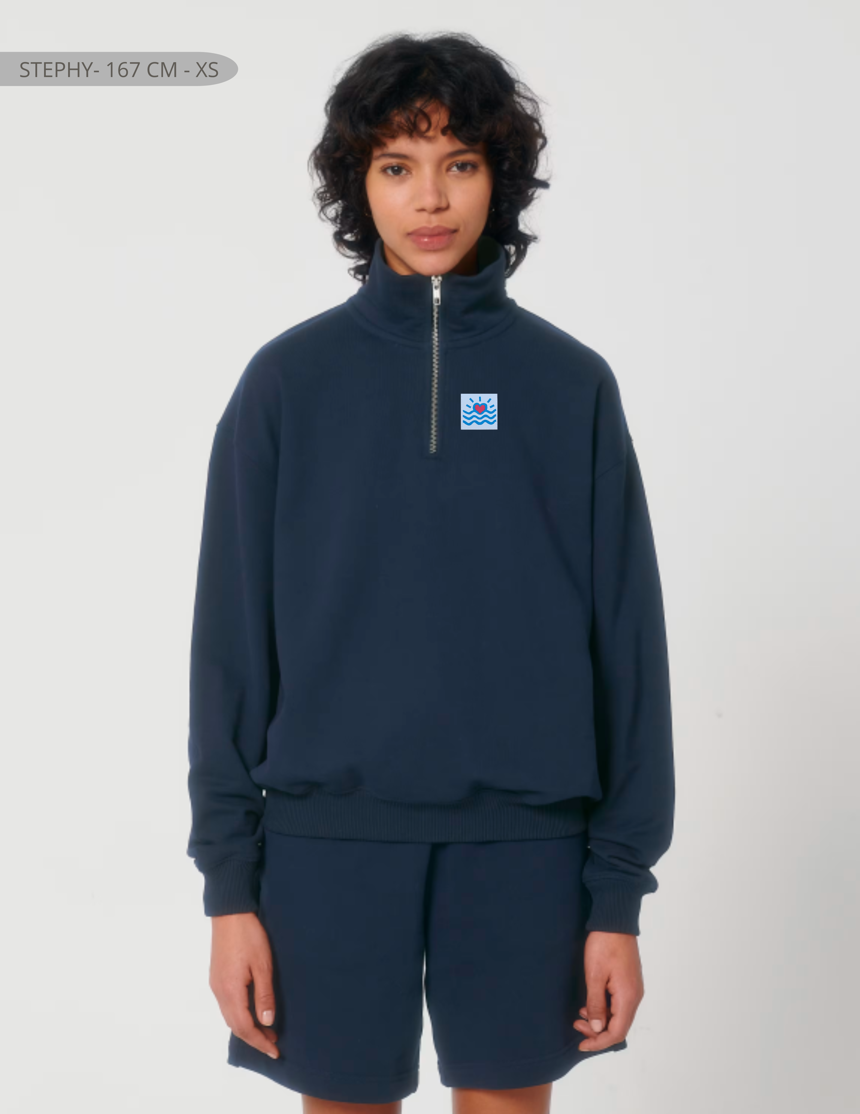 Sweatshirts oversizes à fermeture éclair (unisexe)
