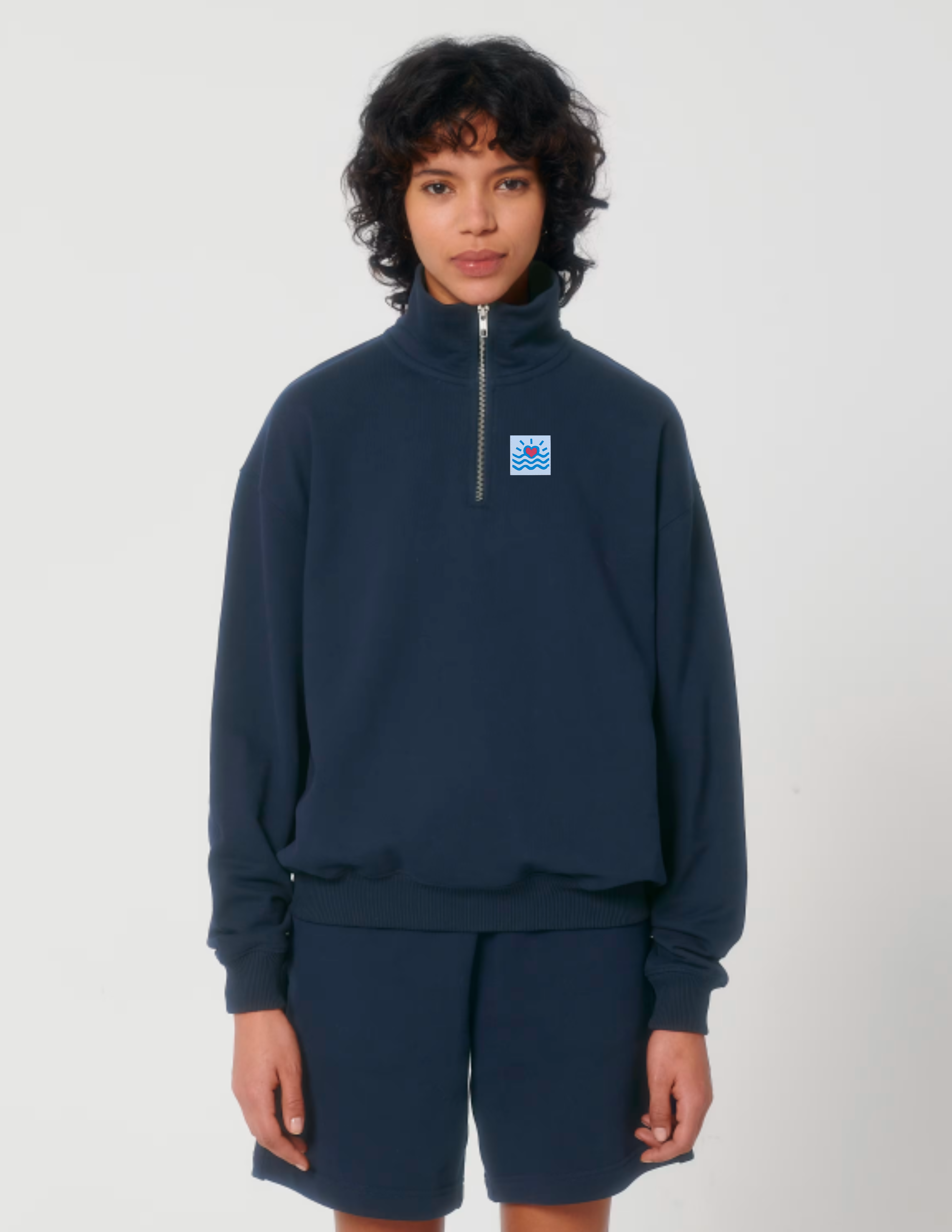 Sweatshirts oversizes à fermeture éclair (unisexe)