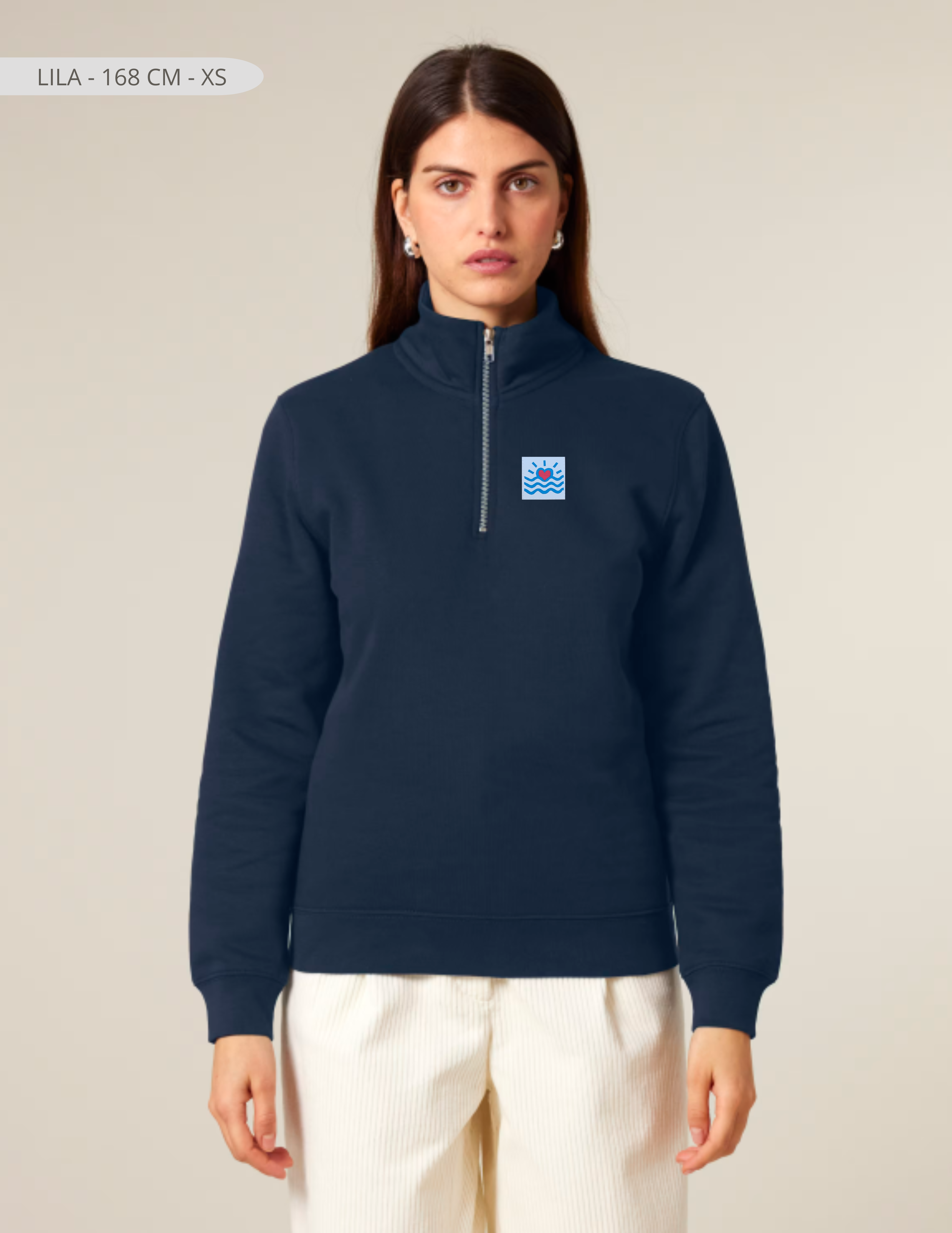 Sweatshirt à col montant (unisexe)