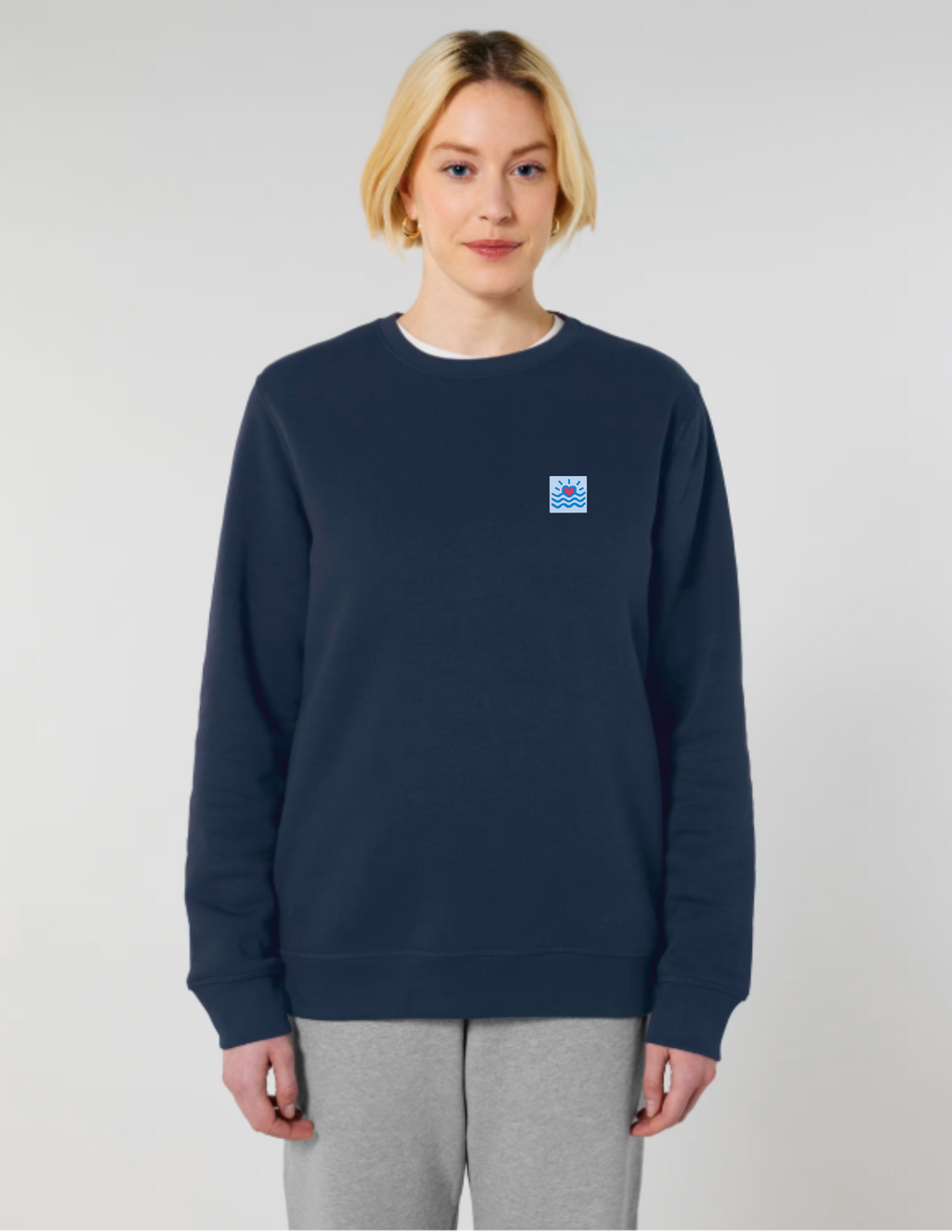 Sweatshirts unisexes à col rond mi-léger