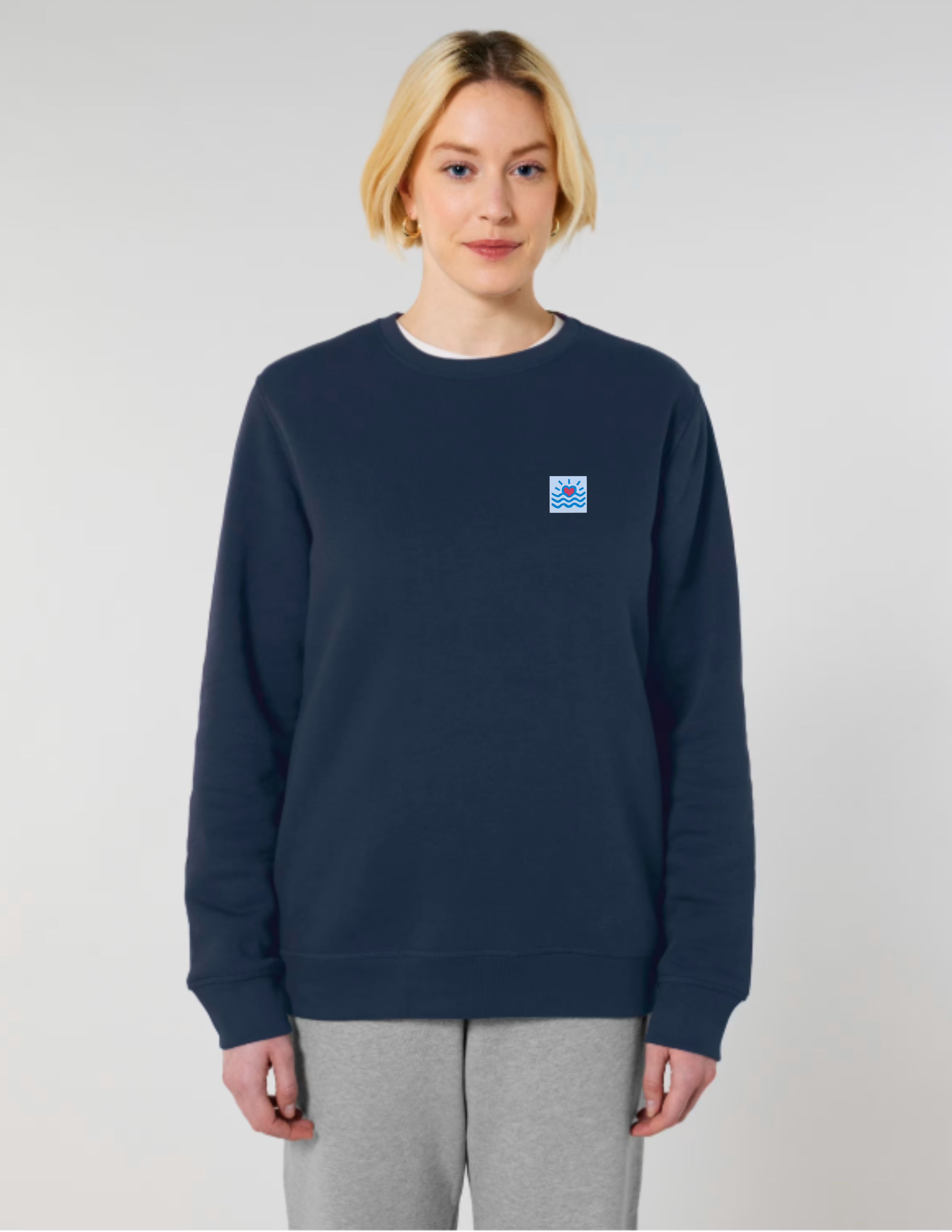 Sweatshirts unisexes à col rond mi-léger