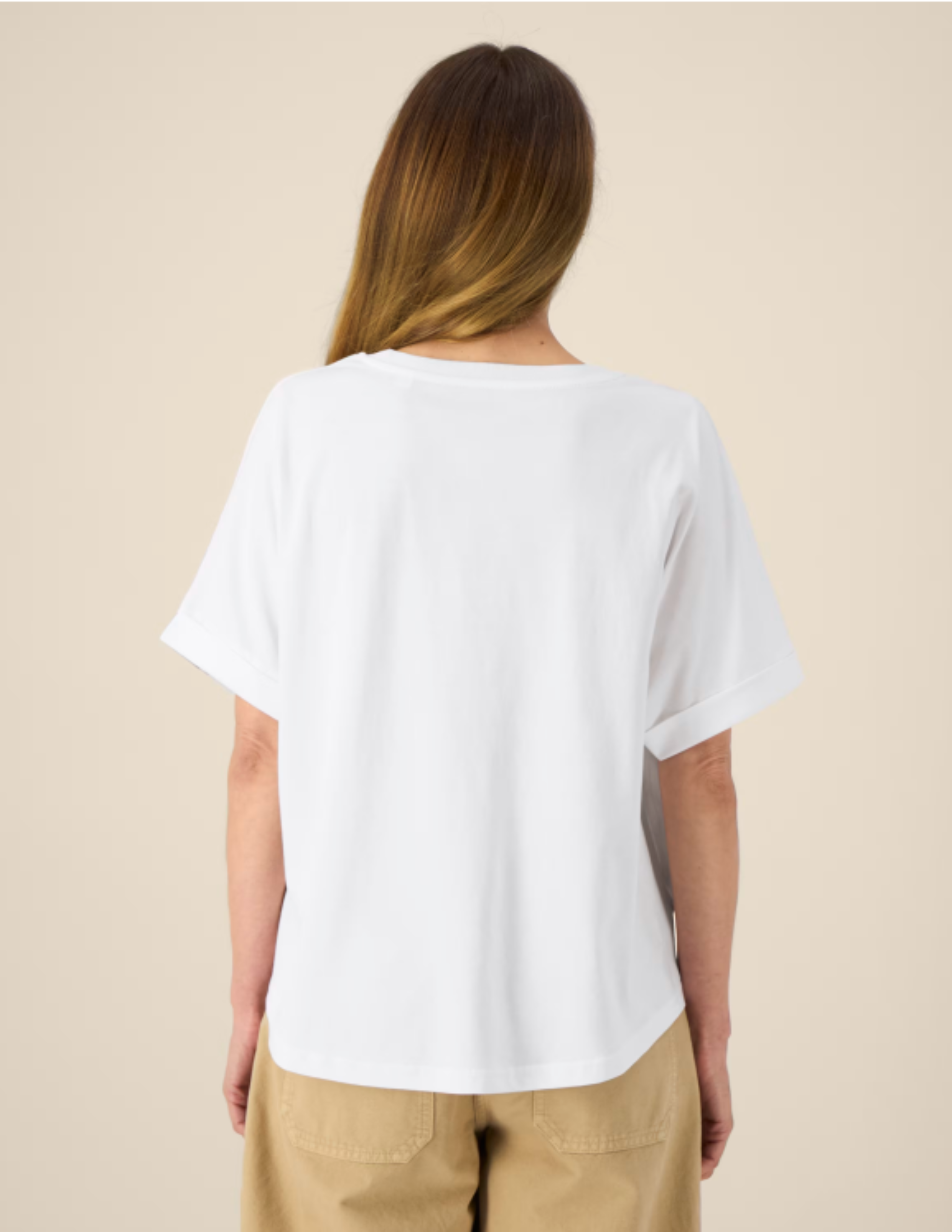 Tee shirt col rond oversize