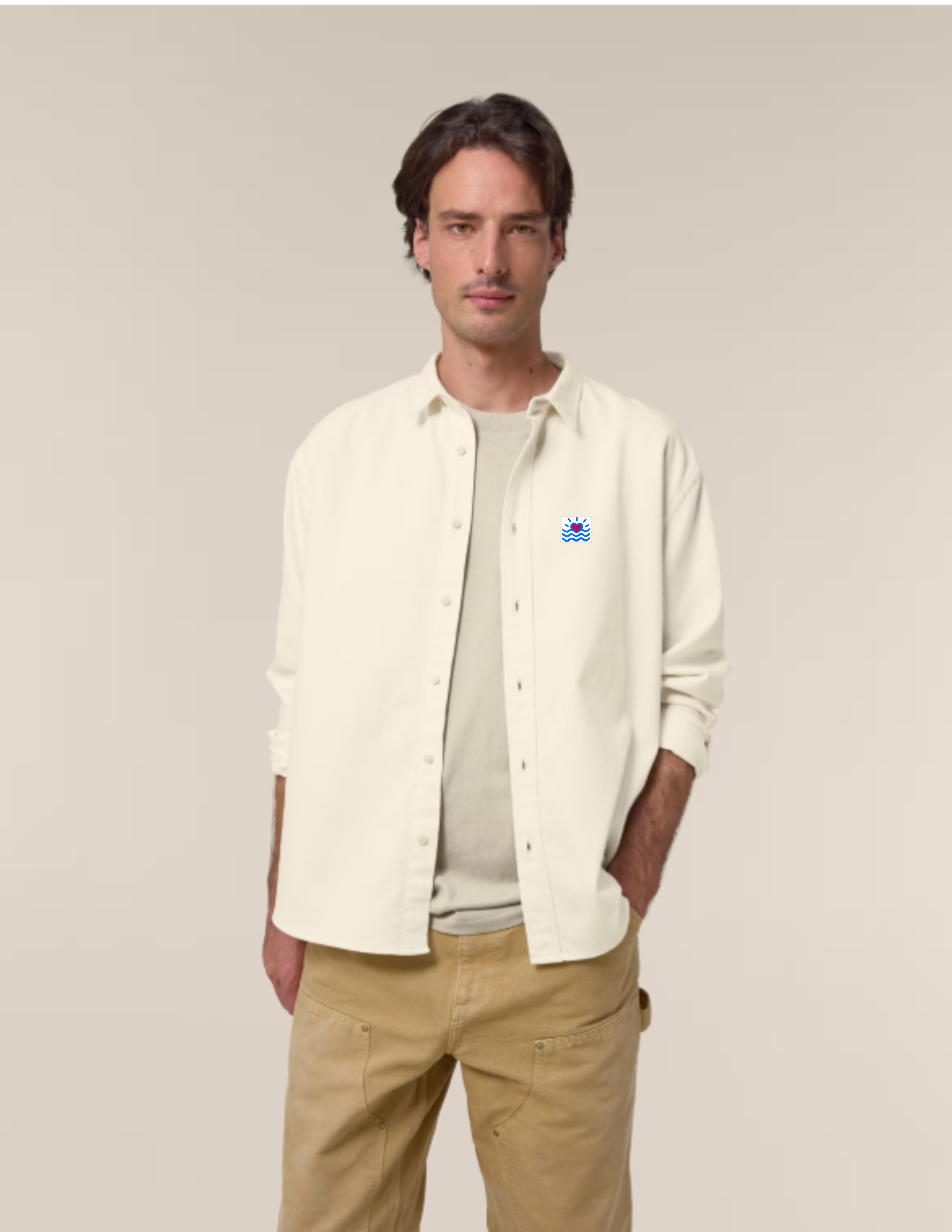 Chemise décontractée unisexe (épais)