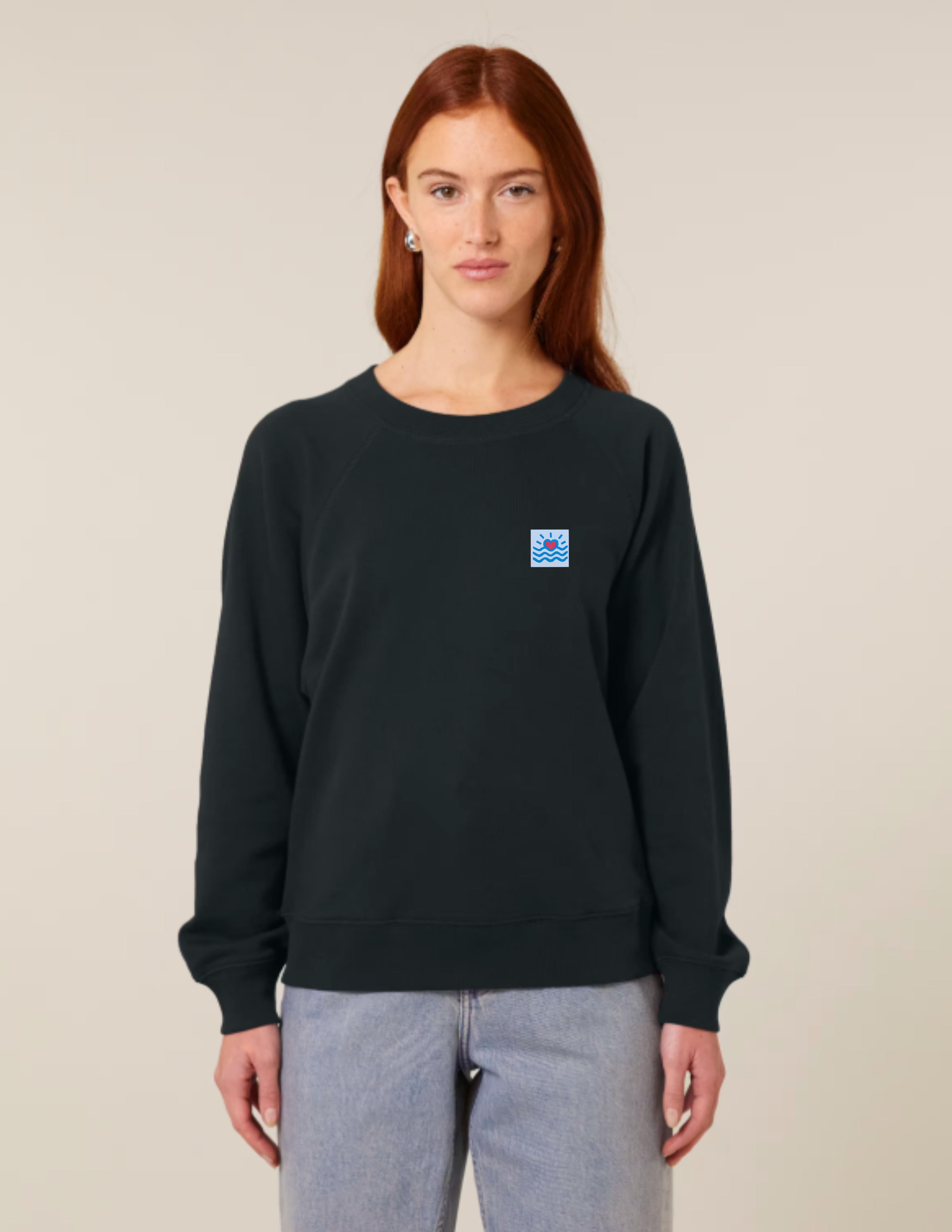 Sweatshirts sans capuches raglans pour femmes