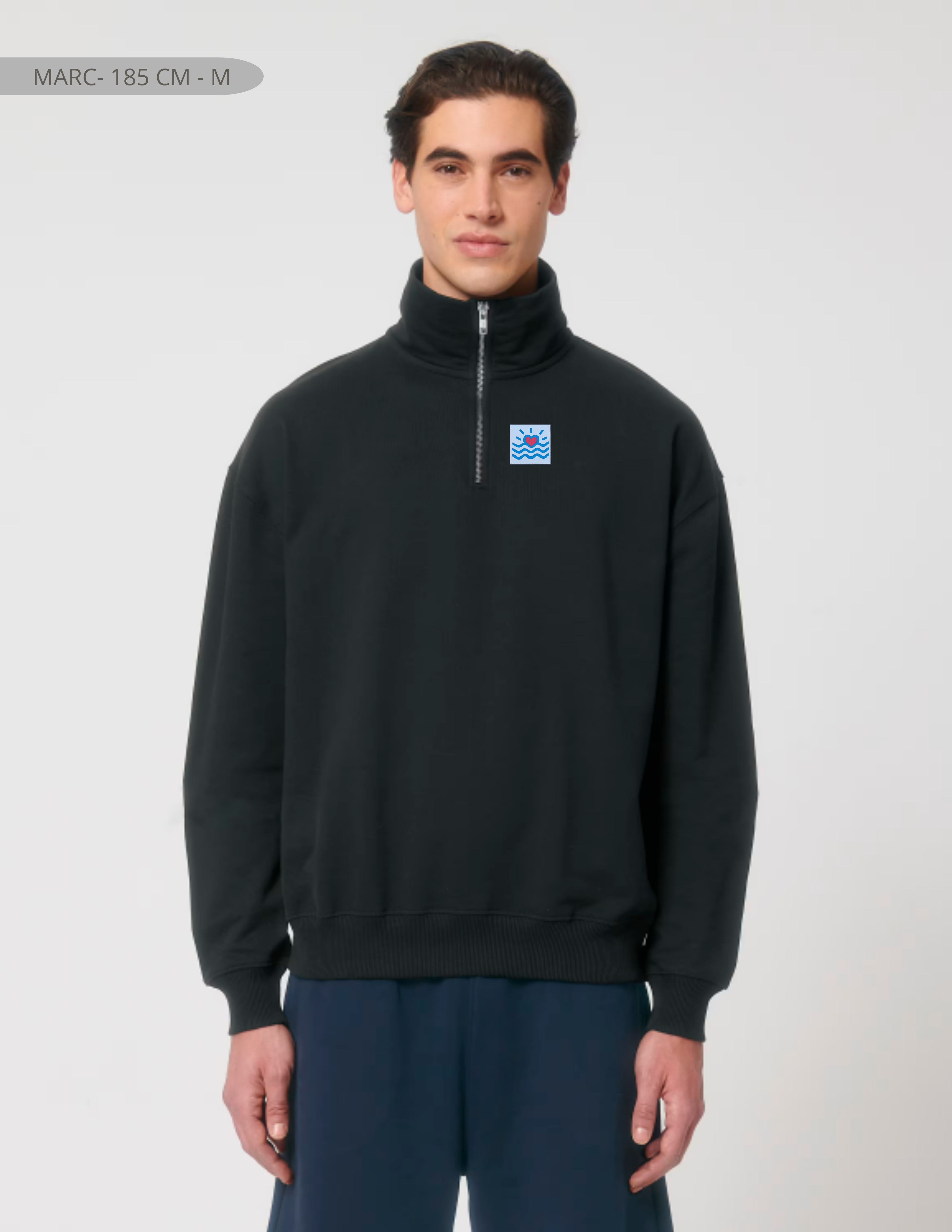 Sweatshirts oversizes à fermeture éclair (unisexe)