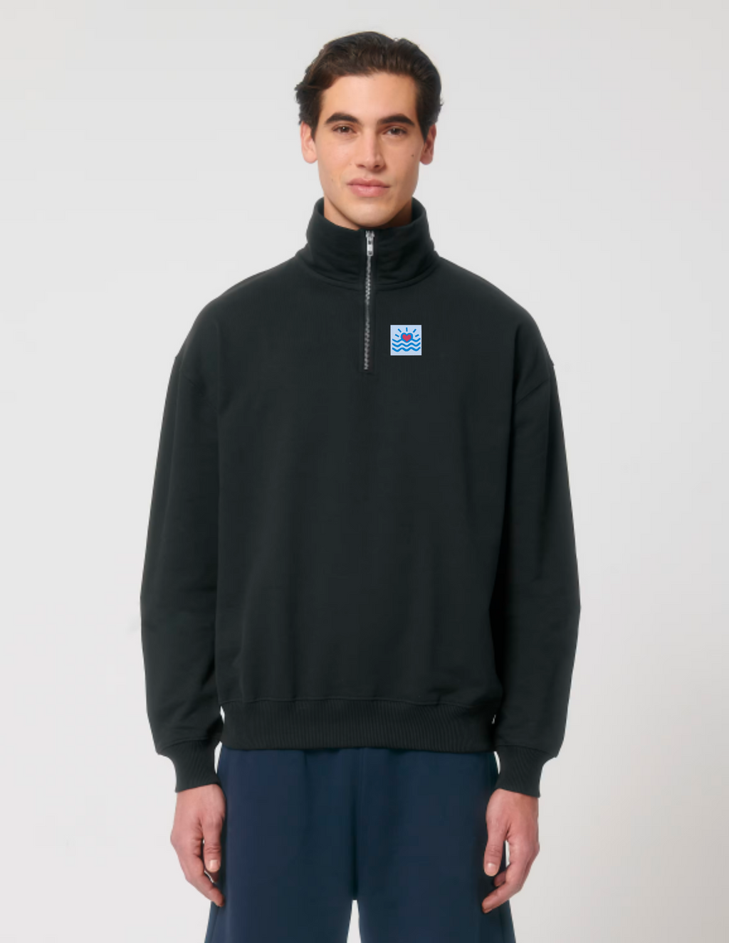 Sweatshirts oversizes à fermeture éclair (unisexe)