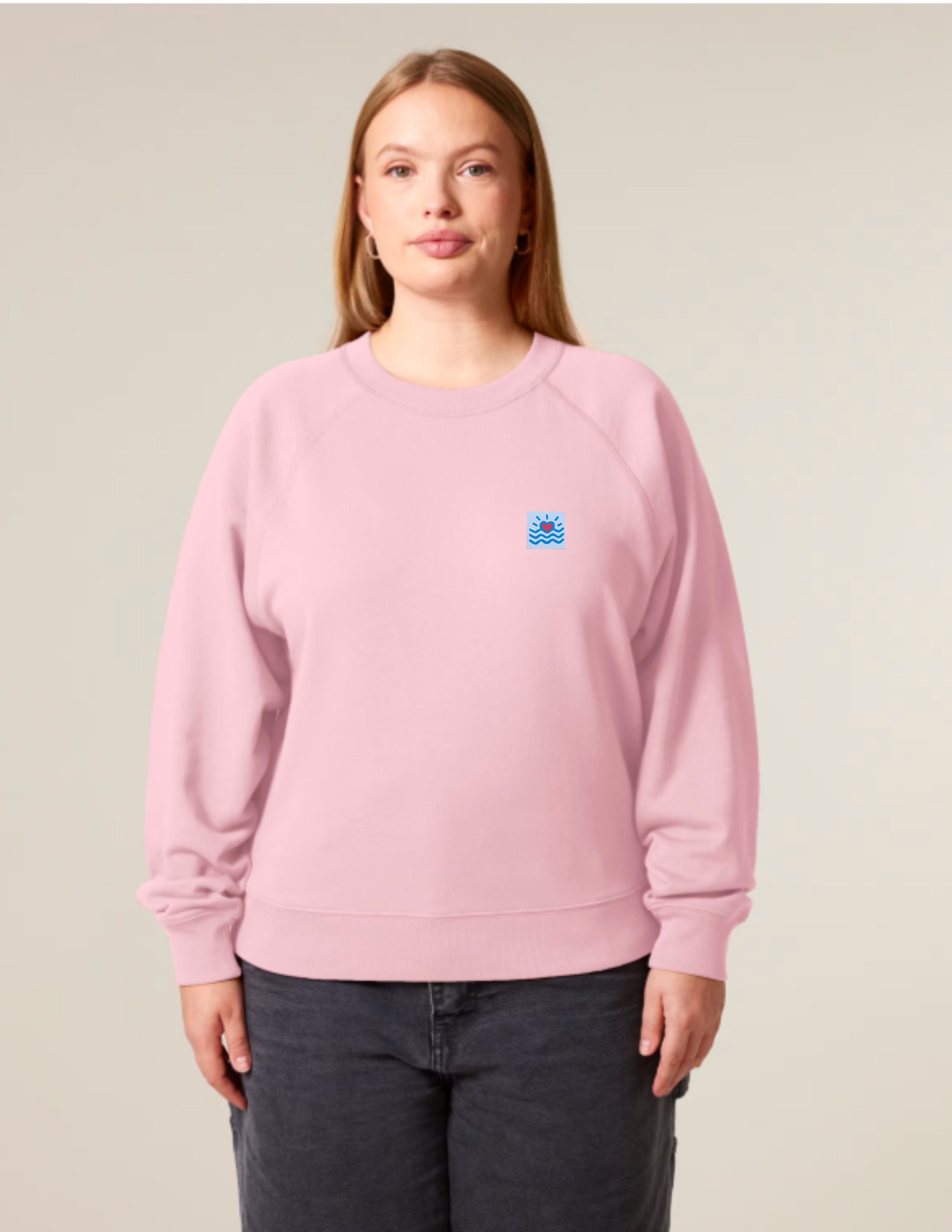 Sweatshirts sans capuches raglans pour femmes