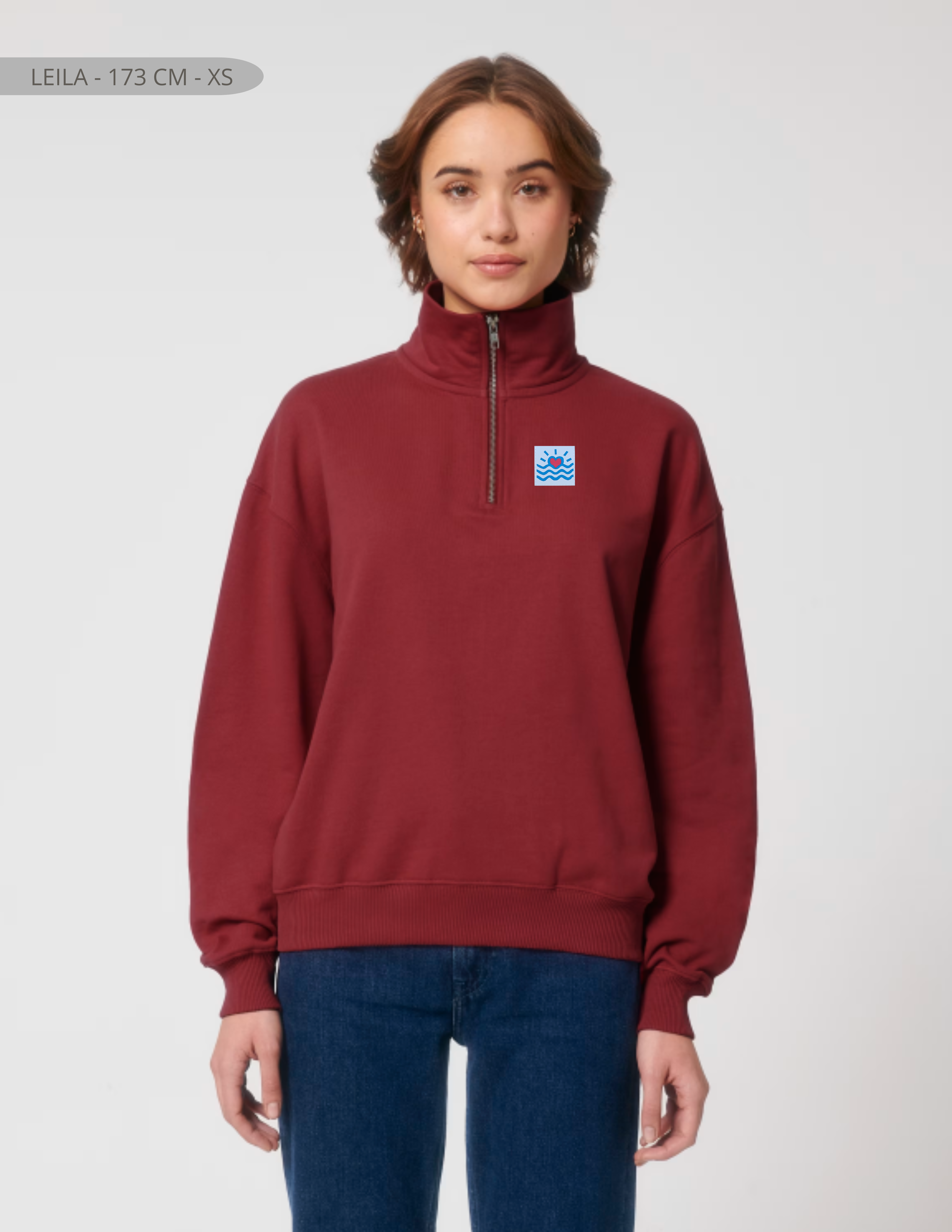 Sweatshirts oversizes à fermeture éclair (unisexe)