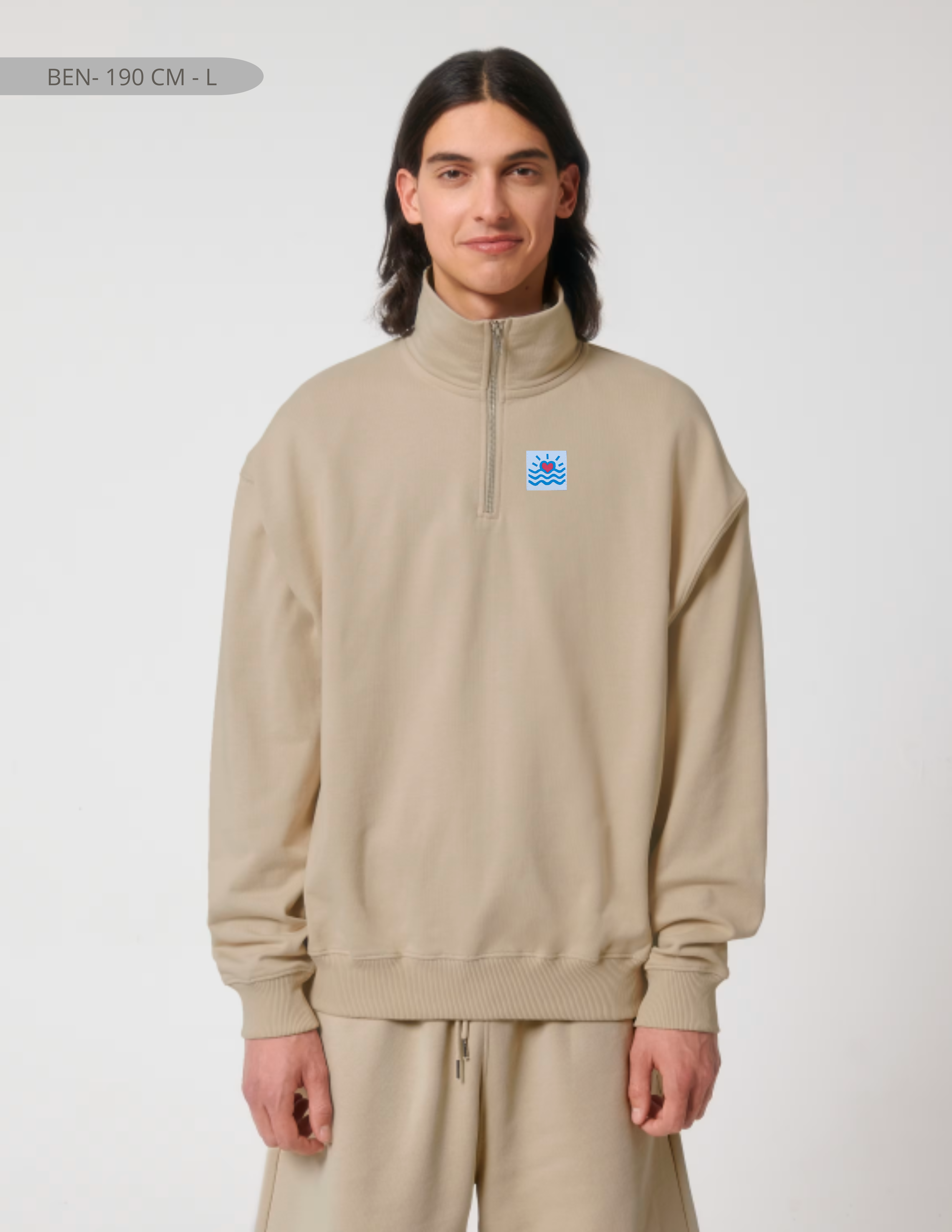 Sweatshirts oversizes à fermeture éclair (unisexe)