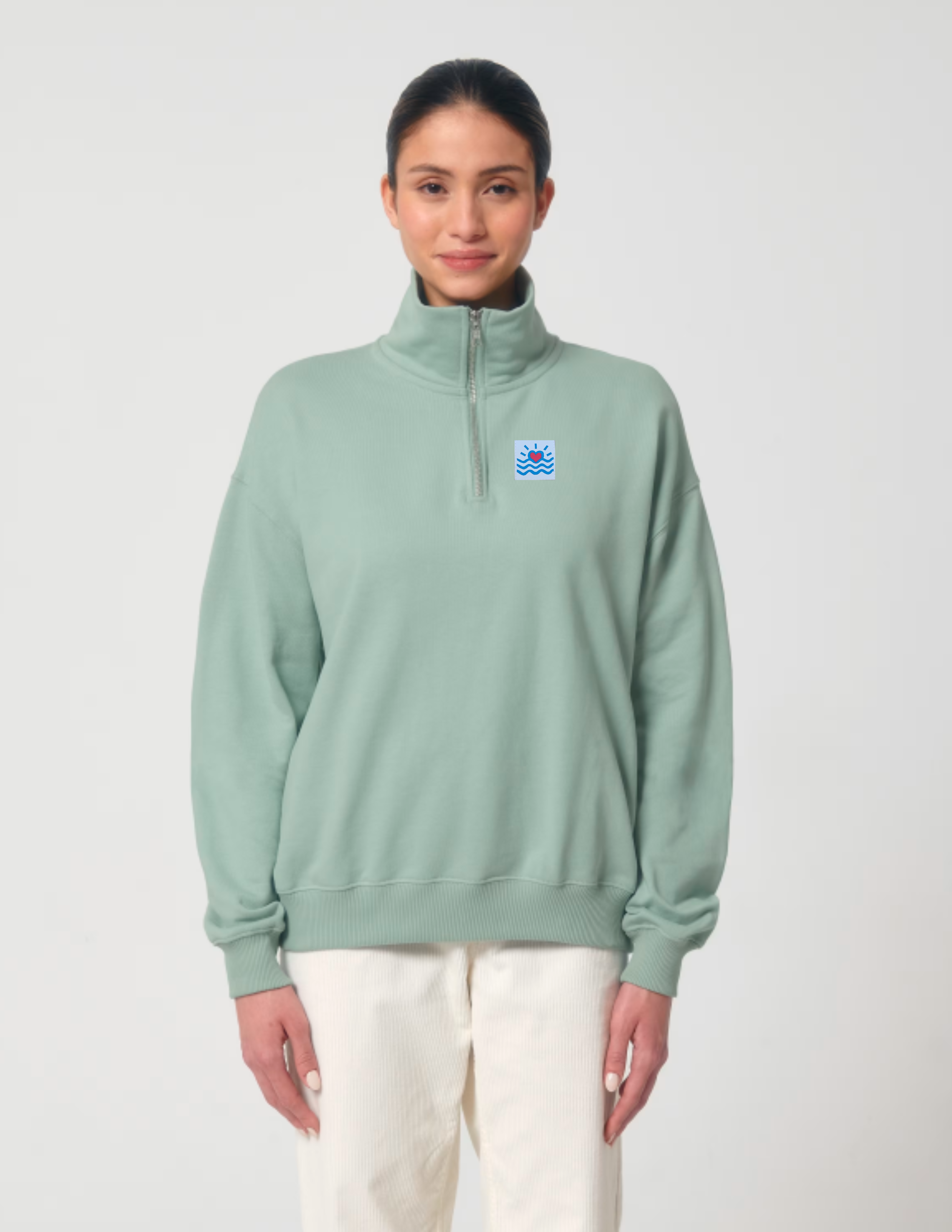 Sweatshirts oversizes à fermeture éclair (unisexe)