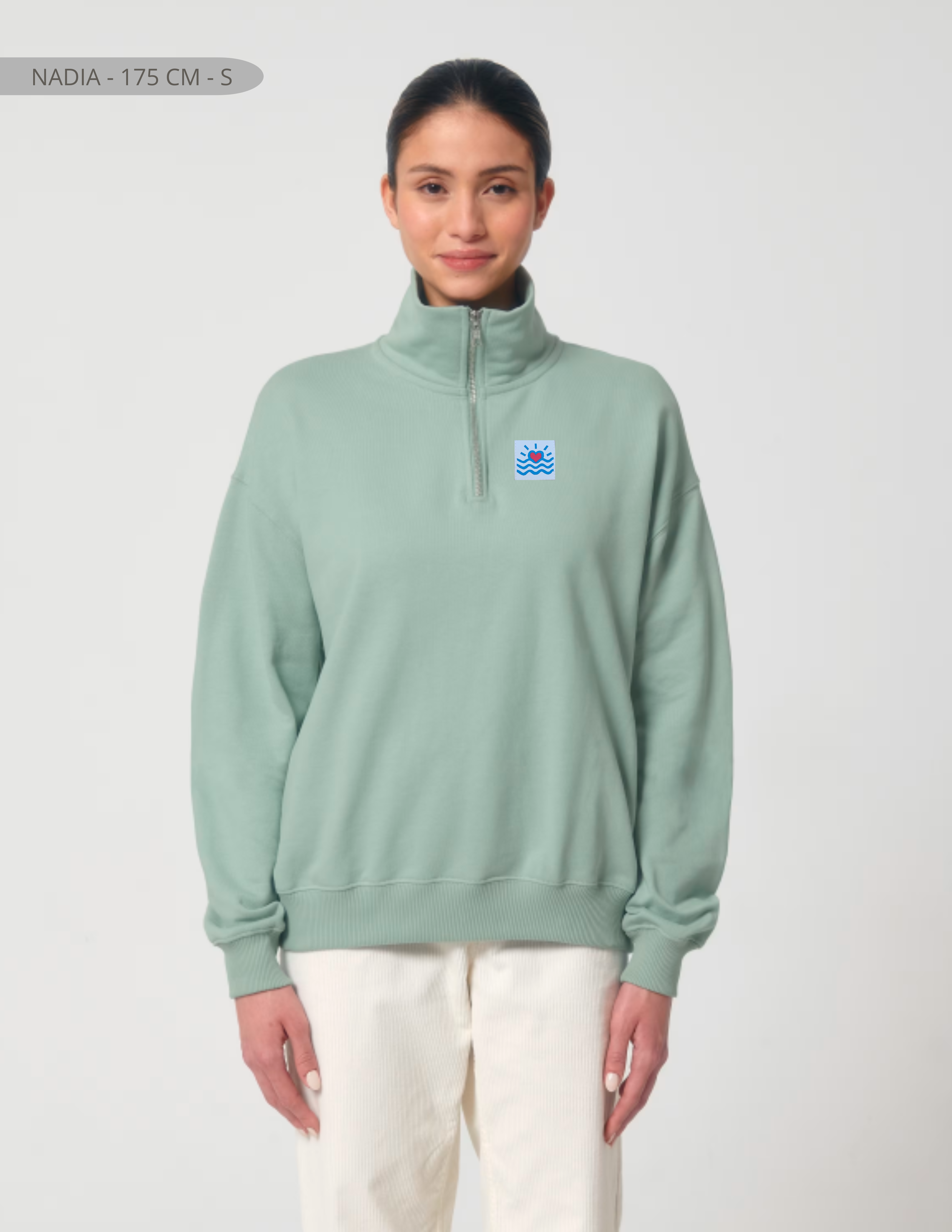 Sweatshirts oversizes à fermeture éclair (unisexe)