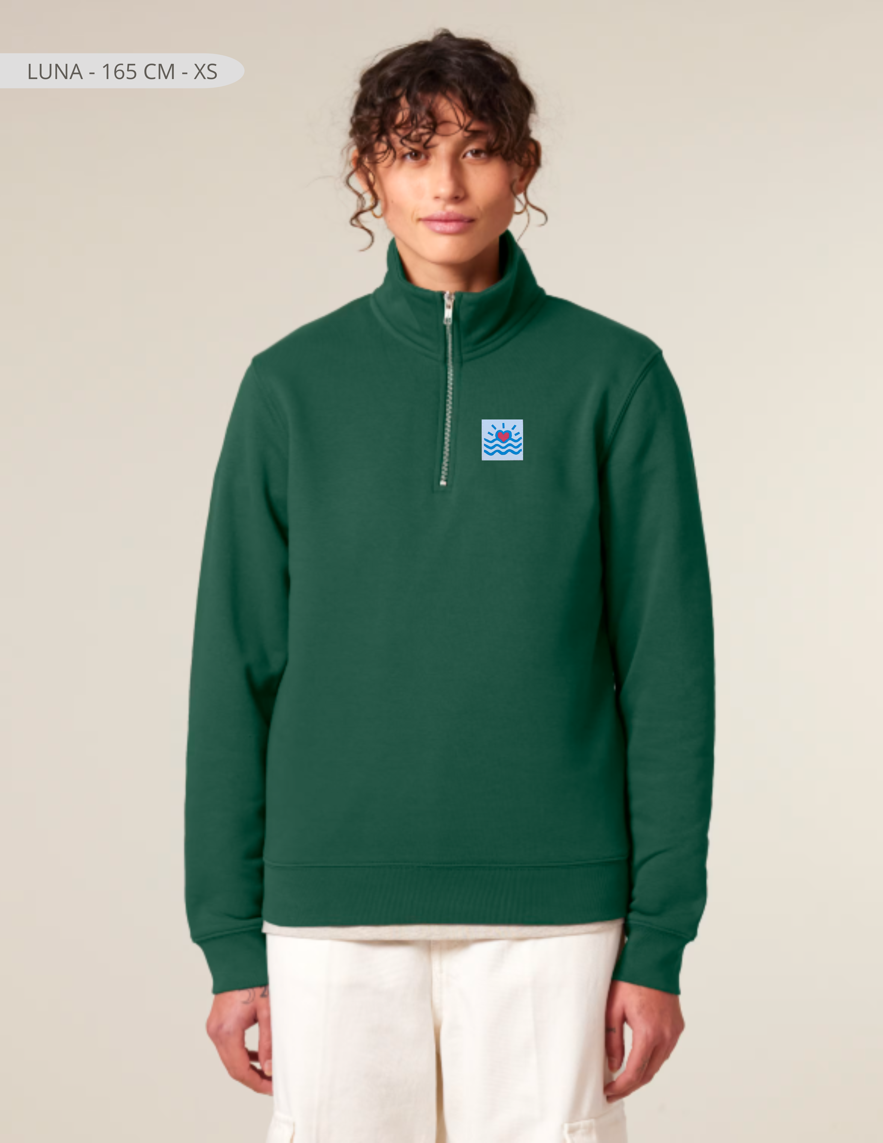 Sweatshirt à col montant (unisexe)